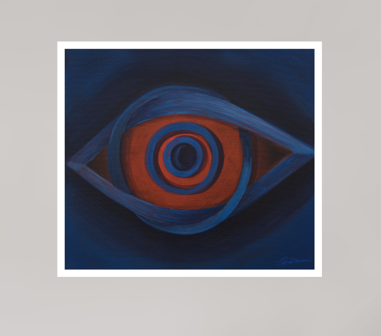 33,9 x 30 cm, Papier ohne Rahmen Auge der Erkenntnis