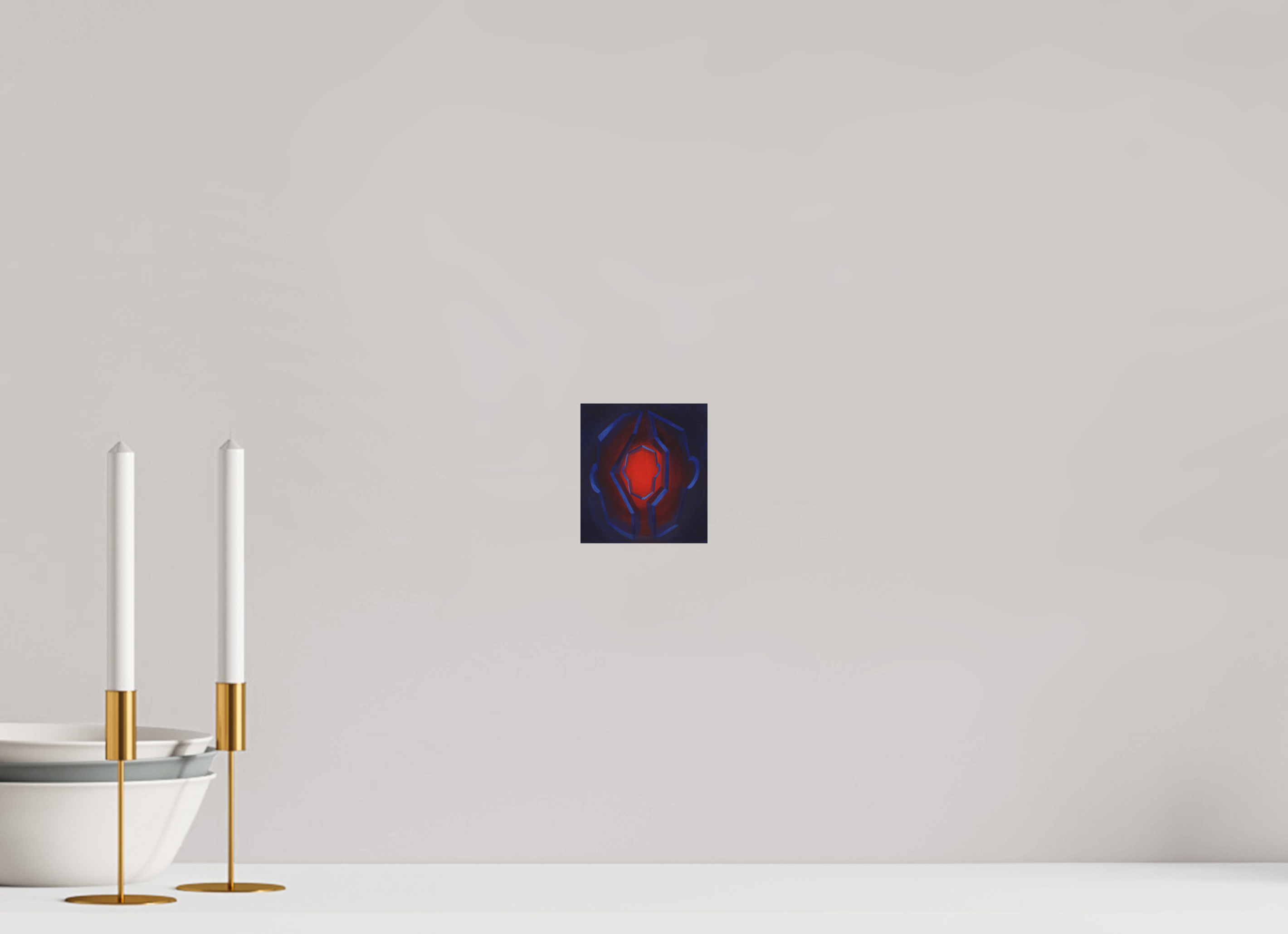 10 x 11 cm, Fine Art Pigmentdruck hinter Acrylglas Selbst-Bild. Innerer Übergang