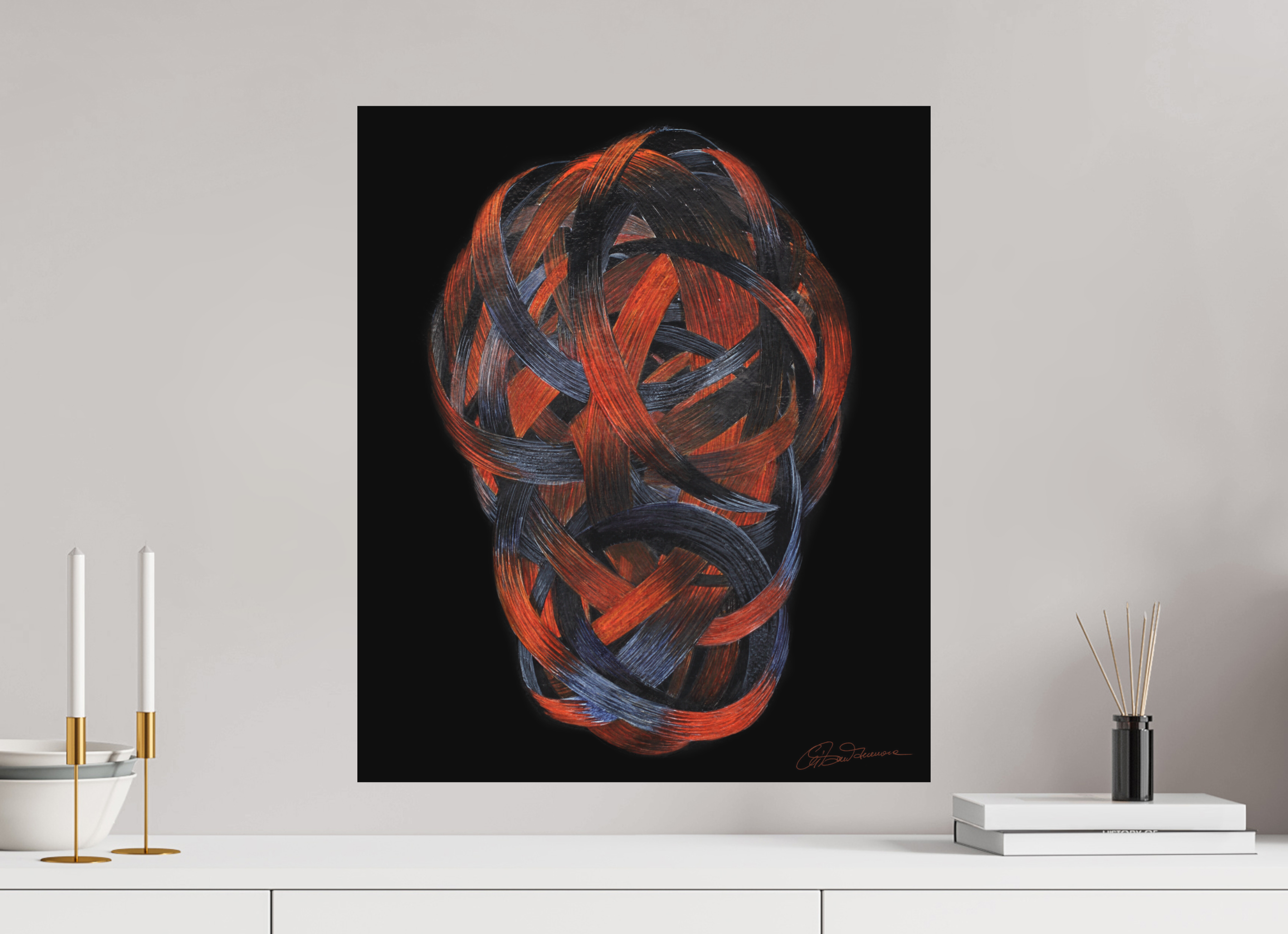 50 x 59 cm, Alu-Dibond-Druck mit Aufhängung Elementarwersen