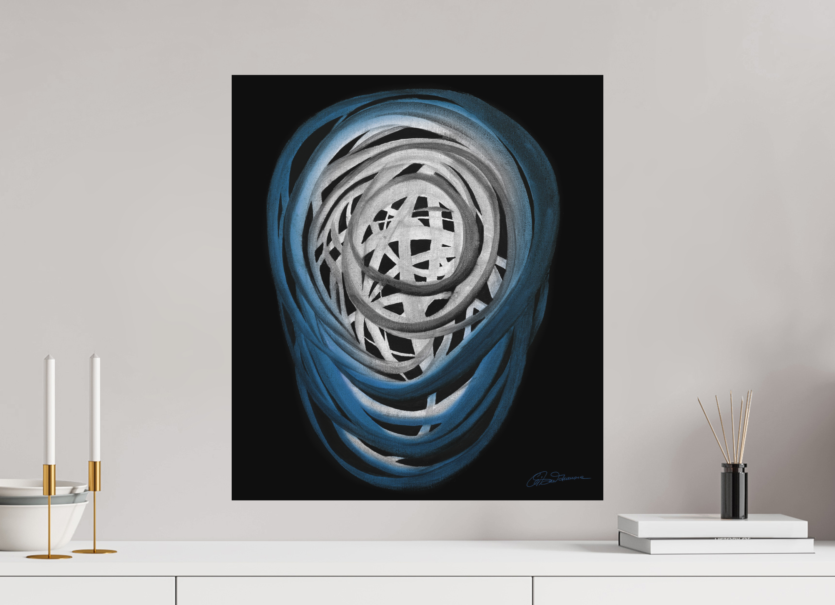 50 x 57,3 cm, Alu-Dibond mit Aufhängung Luft | Atem