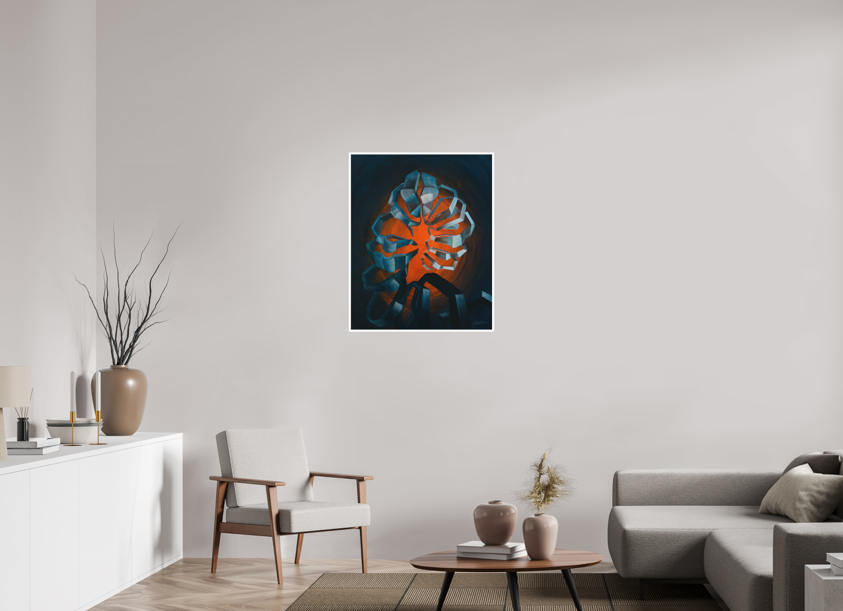 70 x 86,9 cm, Papier ohne Rahmen Evolution des Selbst