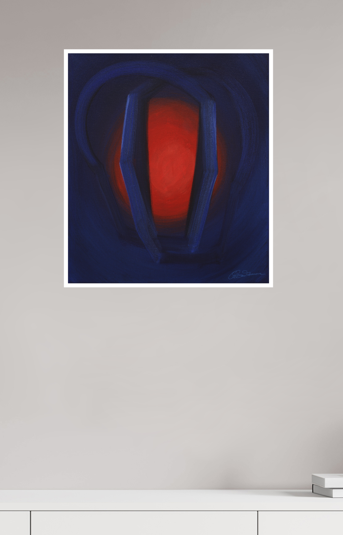 50 x 57,1 cm, Papier ohne Rahmen Selbst-Begegnung
