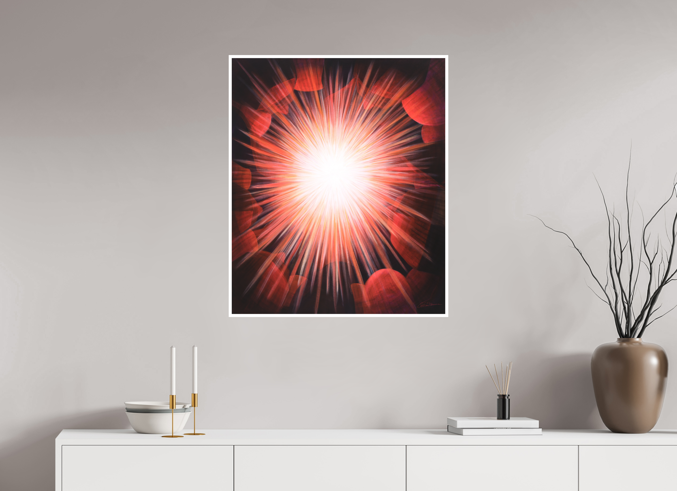 70 x 83,9 cm, Papier ohne Rahmen Gemeinsames Leuchten