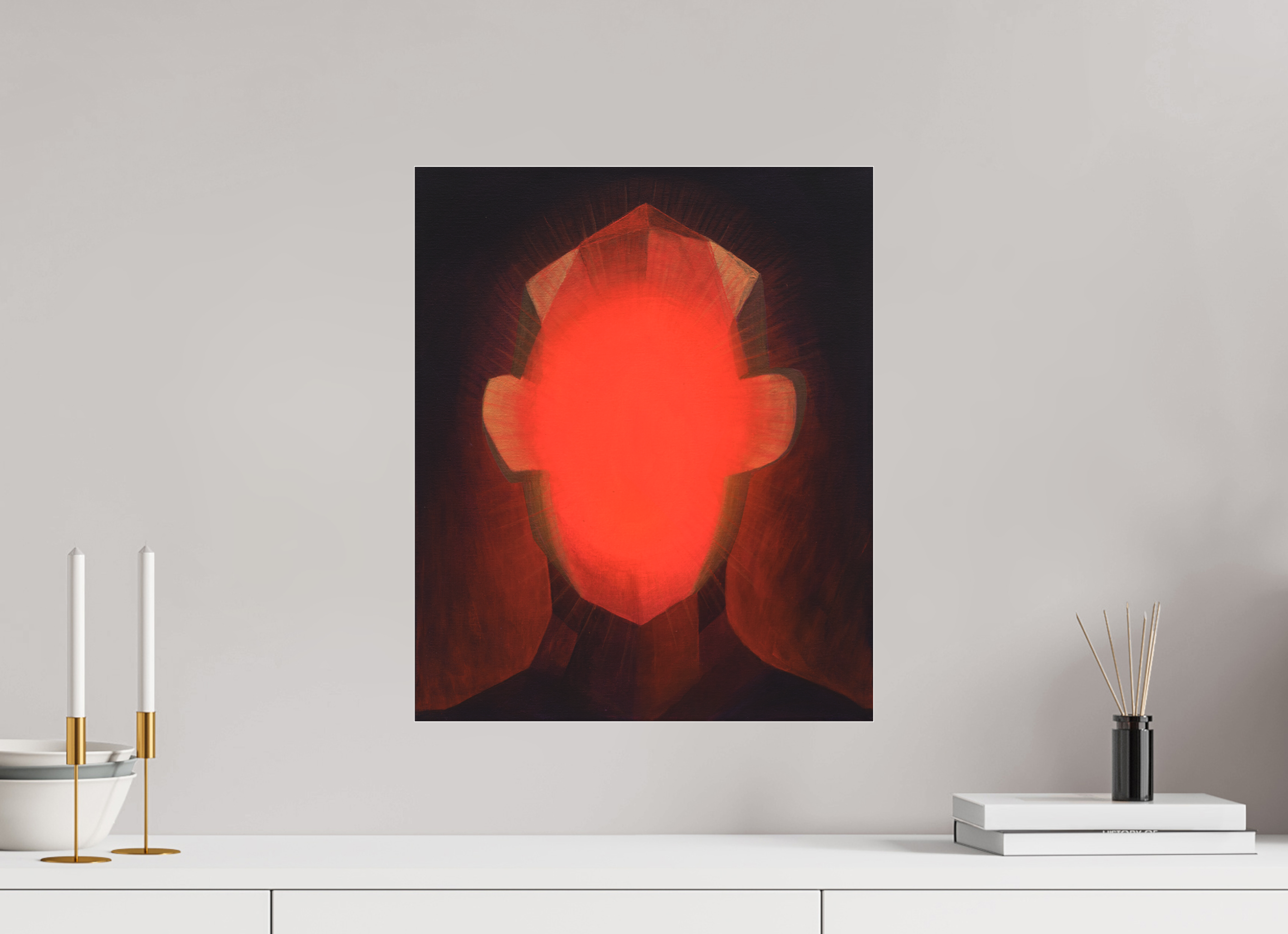 40 x 48,4 cm, Fine Art Pigmentdruck hinter Acrylglas Portal zum Selbst