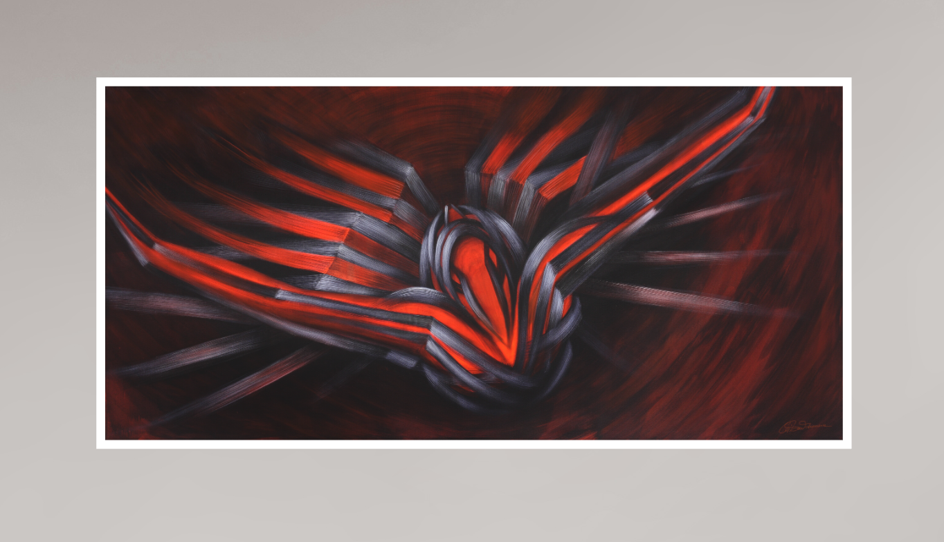83,3 x 40 cm, Papier ohne Rahmen Aufstieg des Phönix