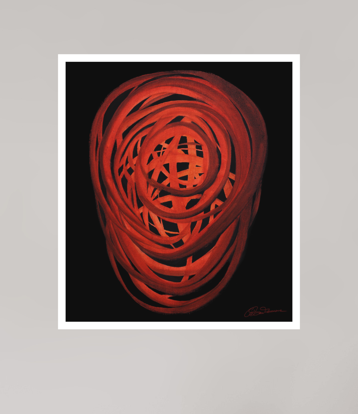 30 x 34,4 cm, Papier ohne Rahmen Feuer | Hochsommer
