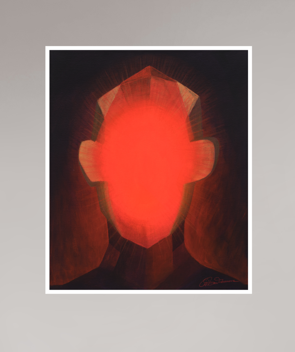50 x 60,5 cm, Papier ohne Rahmen Innere Sonne