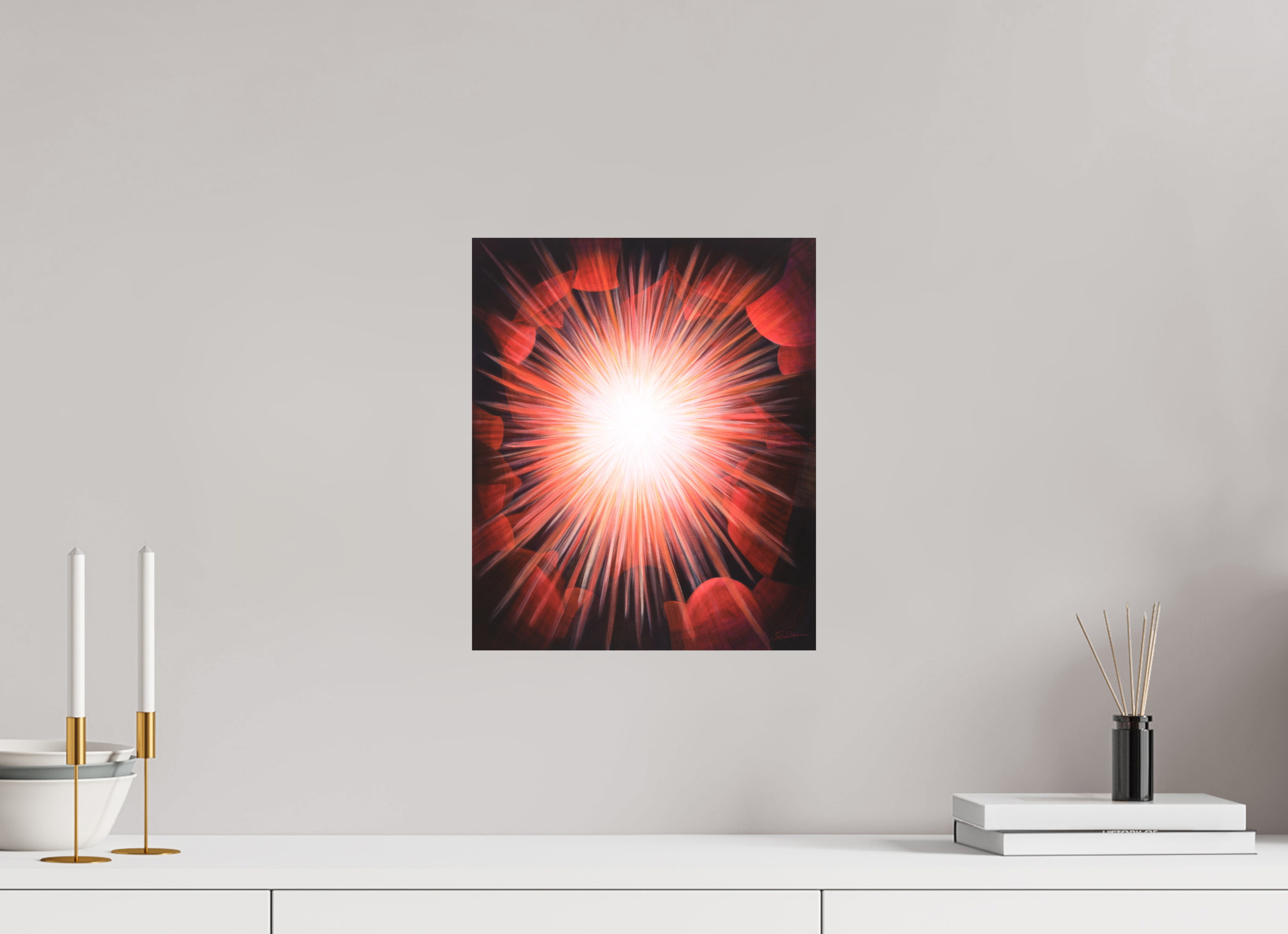 30 x 36 cm, Alu-Dibond mit Aufhängung Gemeinsames Leuchten