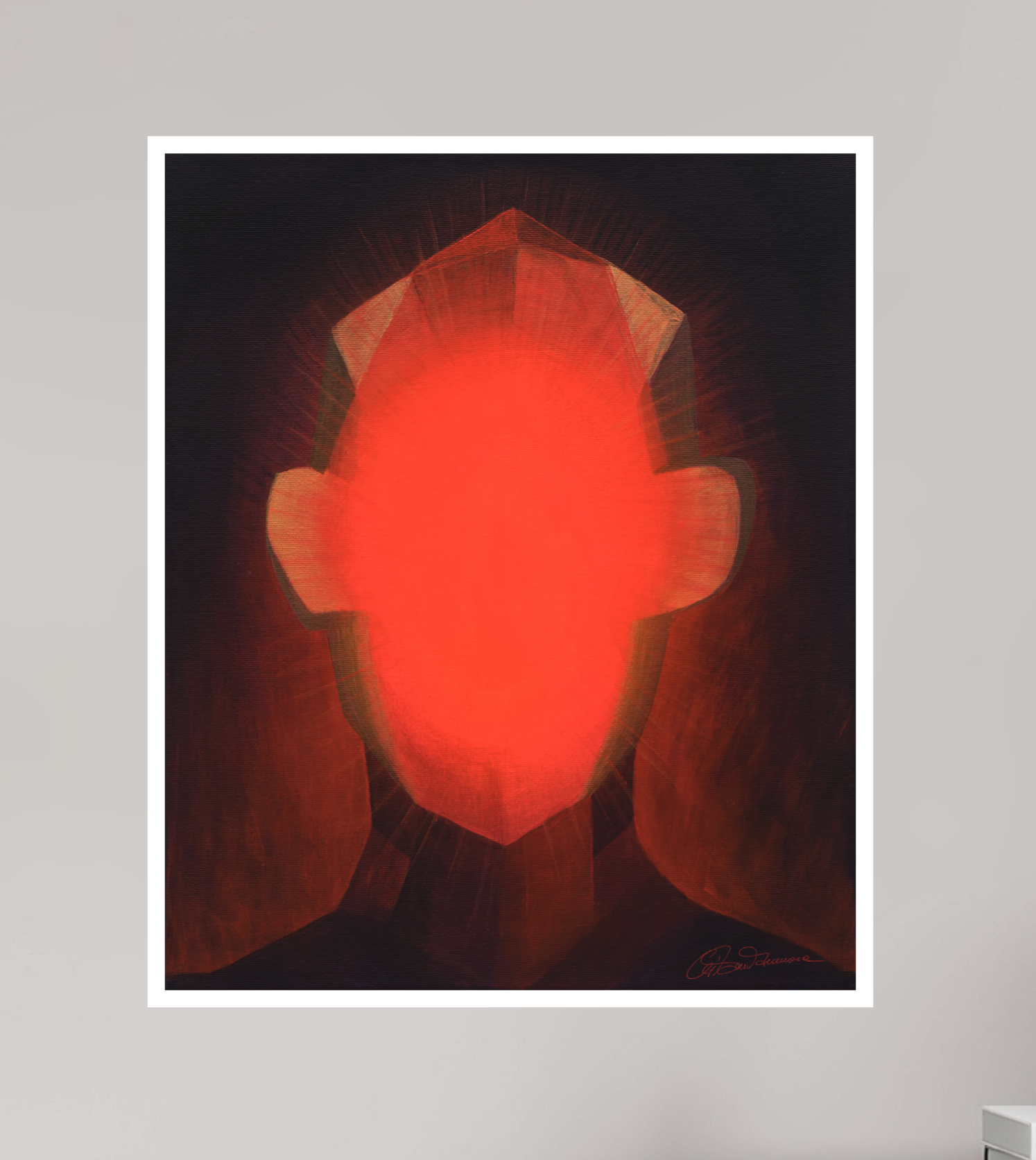 40 x 48,4 cm, Papier ohne Rahmen Innere Sonne