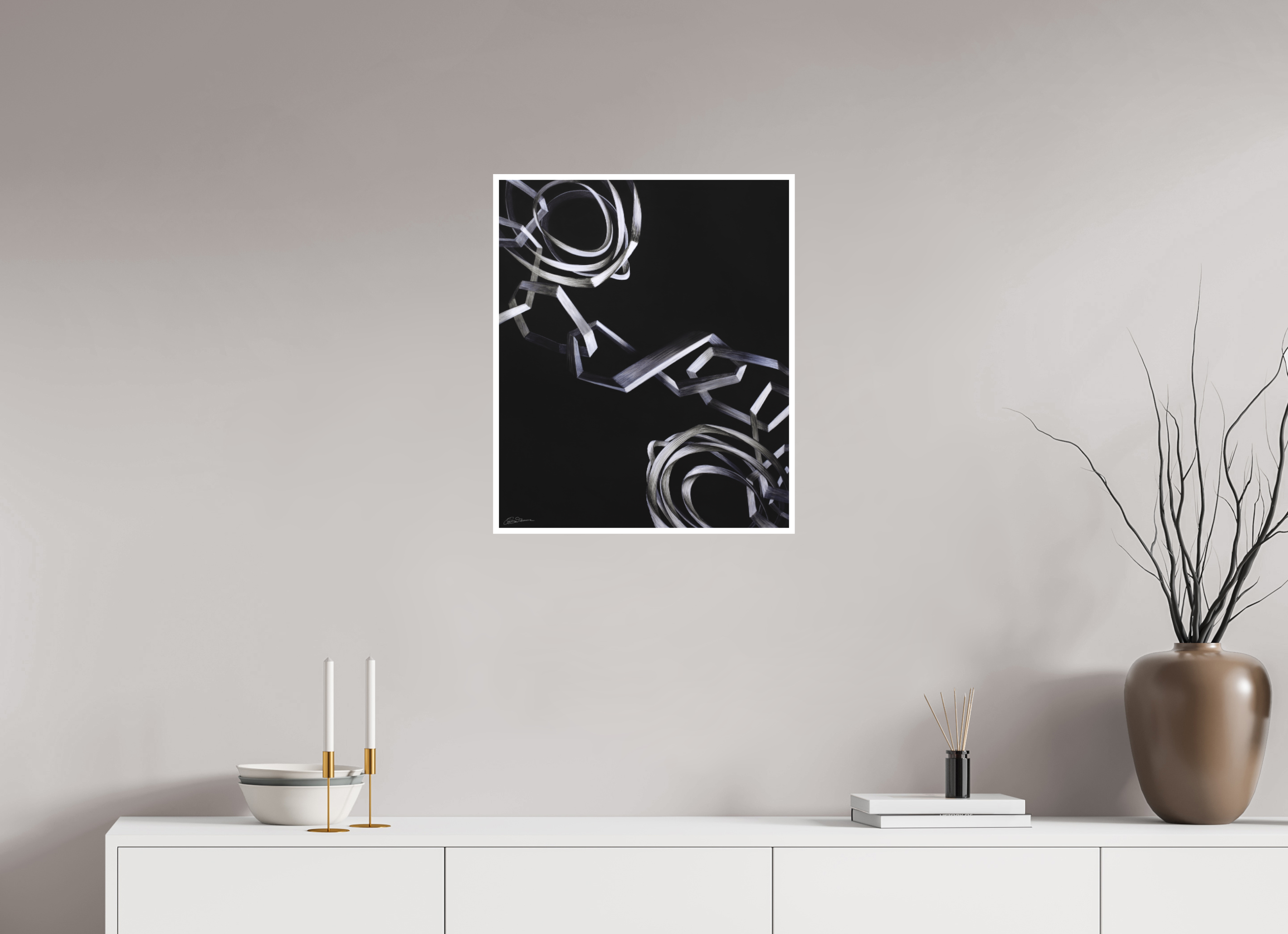 50 x 60 cm, Papier ohne Rahmen Zusammen hängen