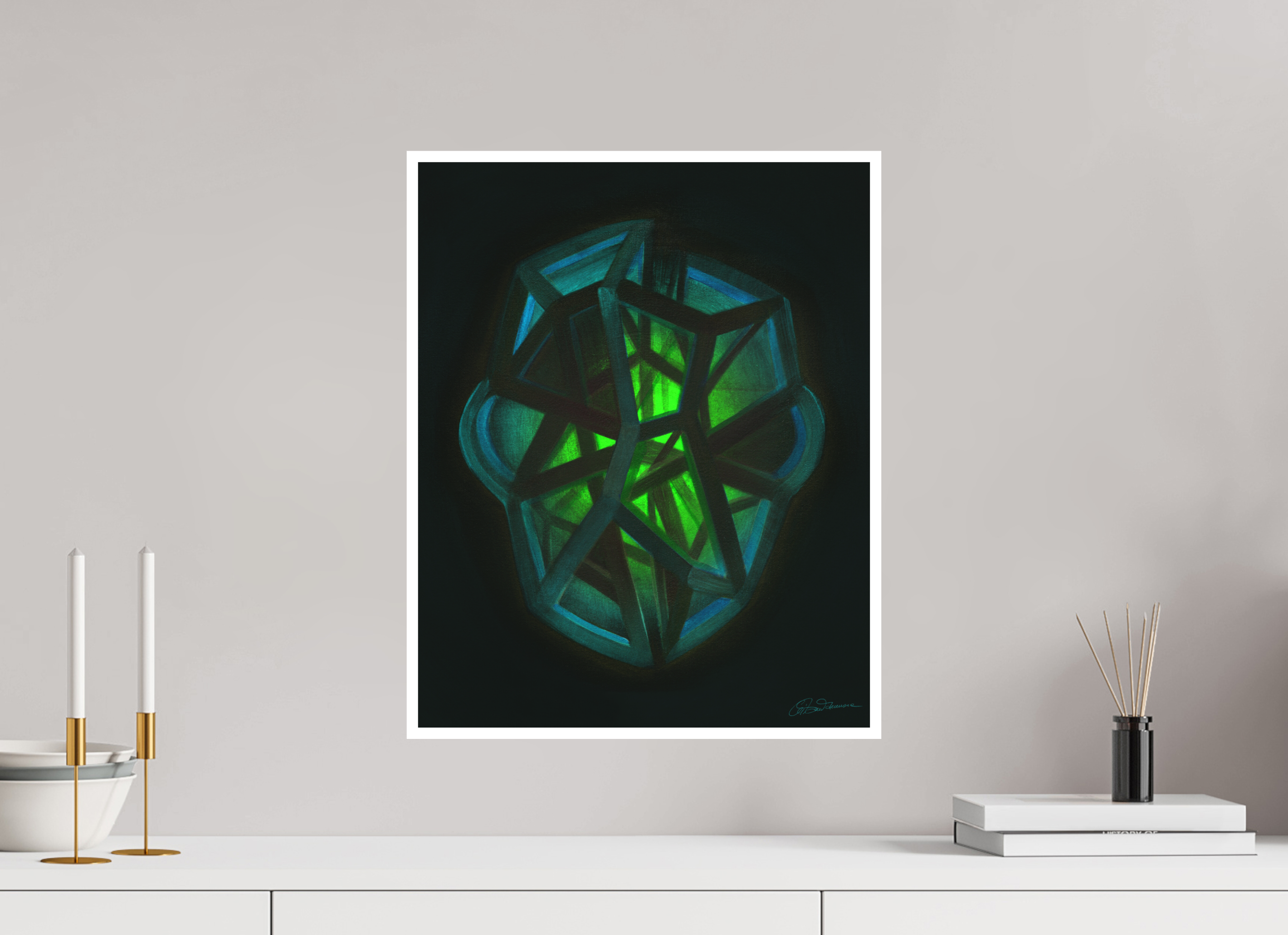 40 x 50 cm, Papier ohne Rahmen Emotionale Architektur: Hoffnung