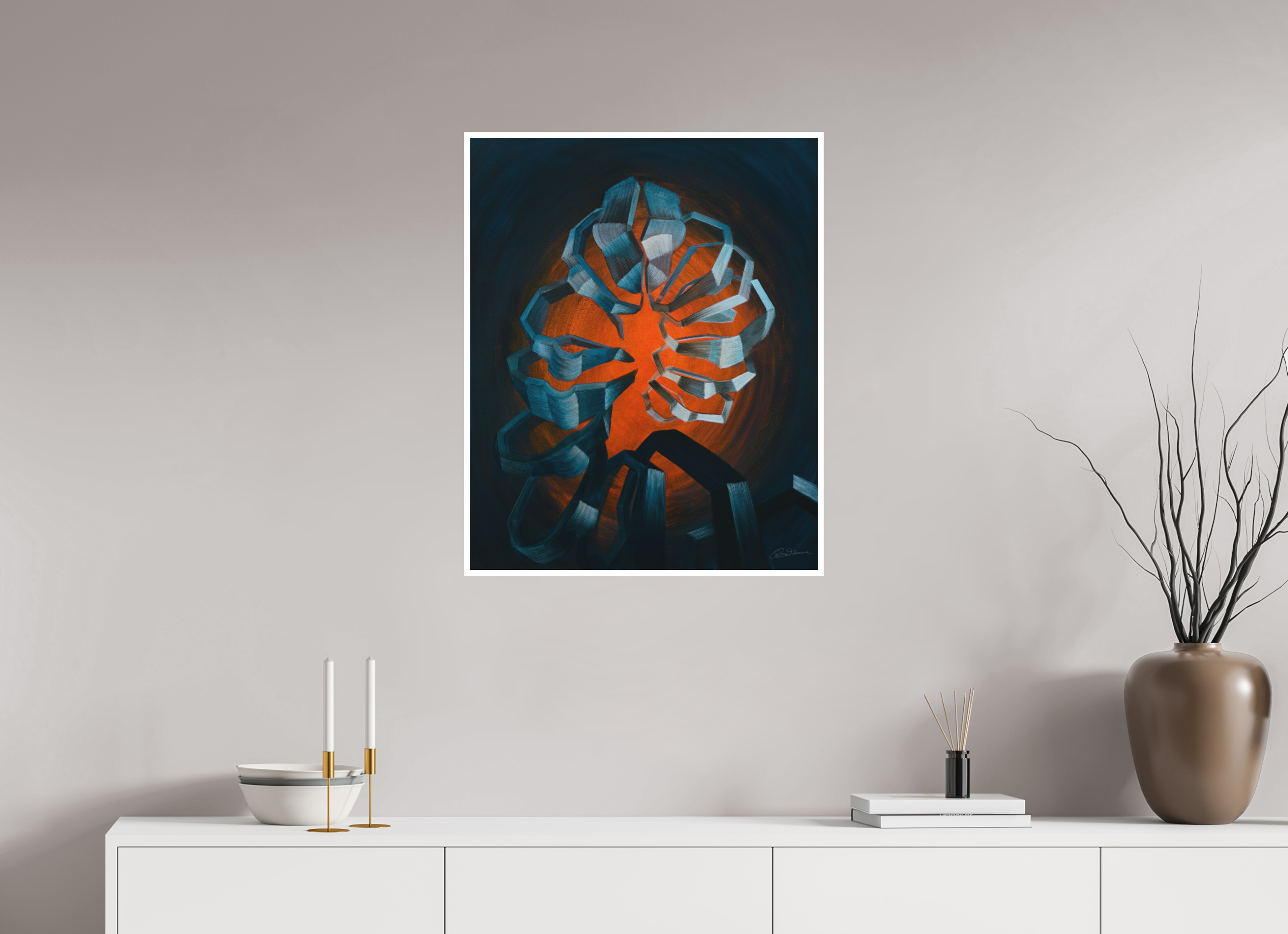 60 x 74,5 cm, Papier ohne Rahmen Evolution des Selbst