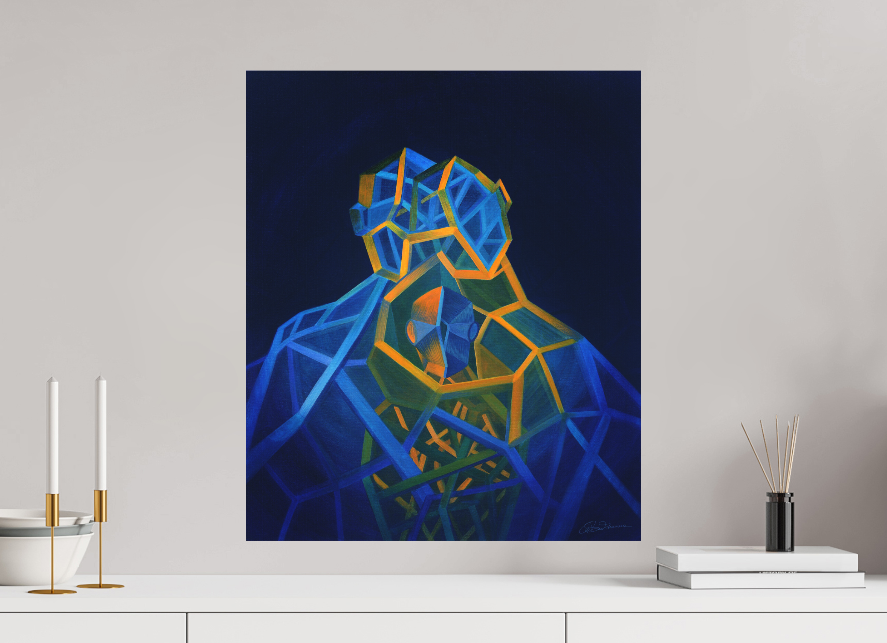 50 x 59,6 cm, Alu-Dibond mit Aufhängung Trinität – Eltern Kind