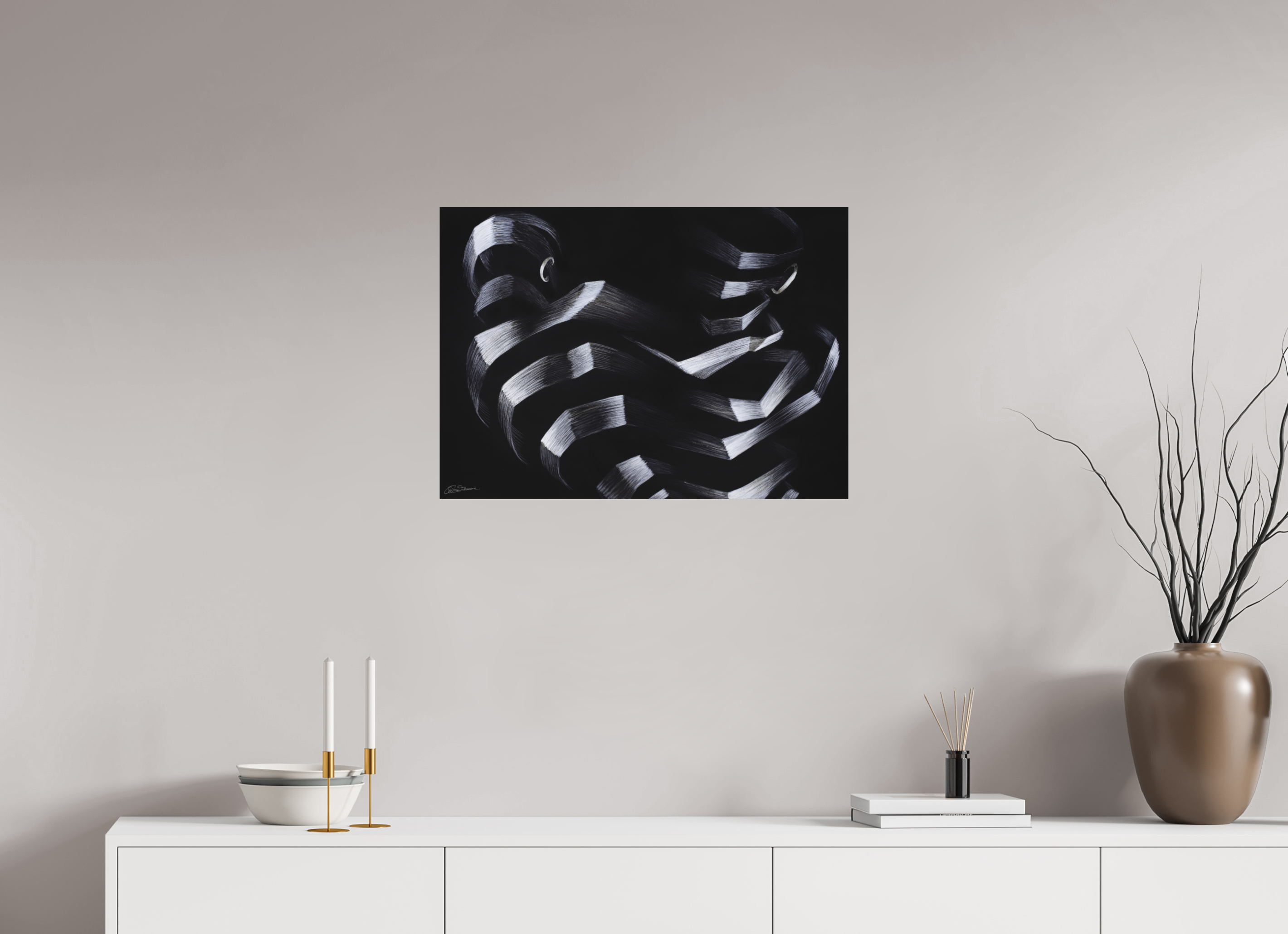 69,9 x 50 cm, Alu-Dibond mit Aufhängung Duell & Duett