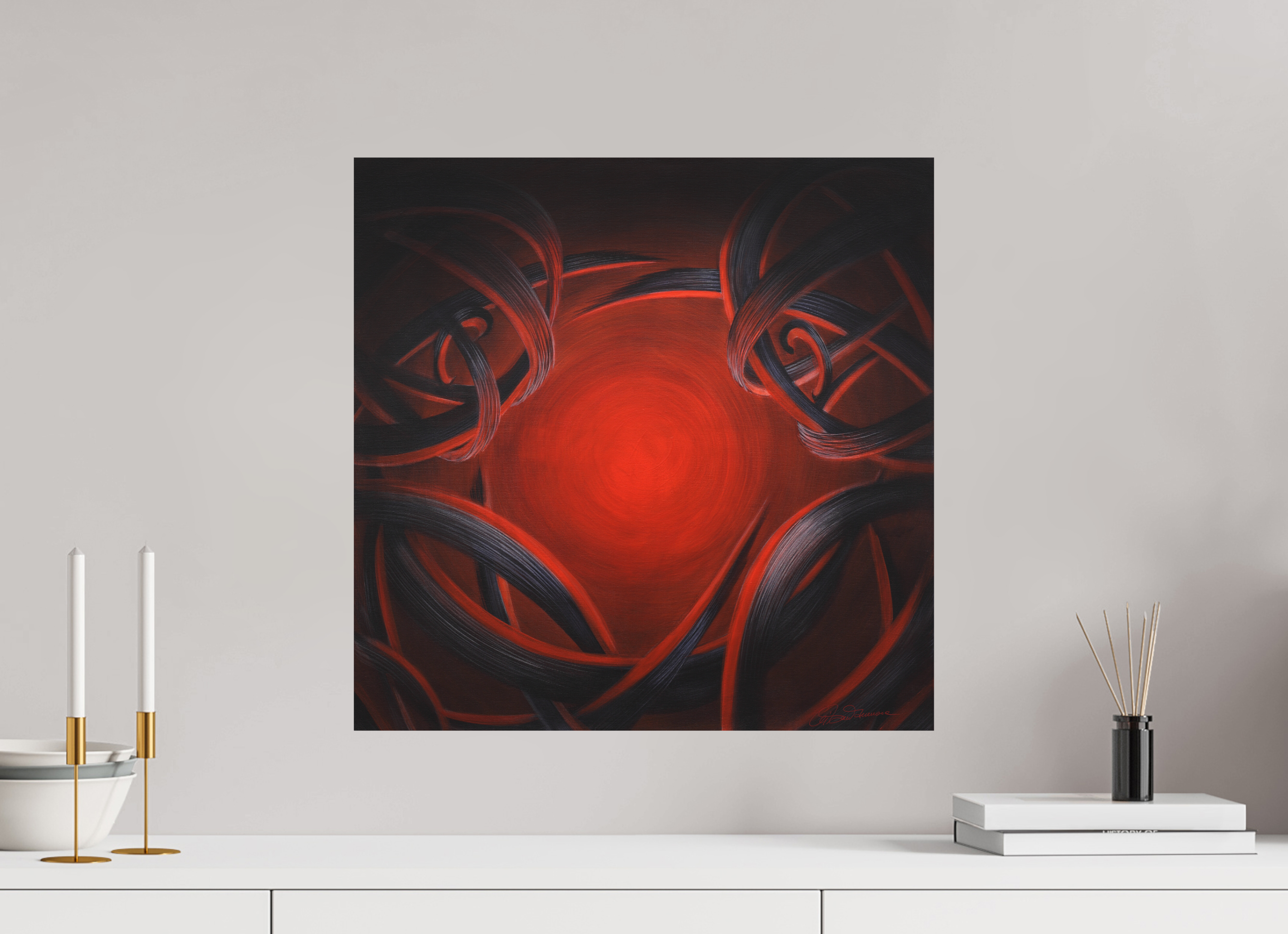 50,6 x 50 cm, Alu-Dibond mit Aufhängung Lichtbildner