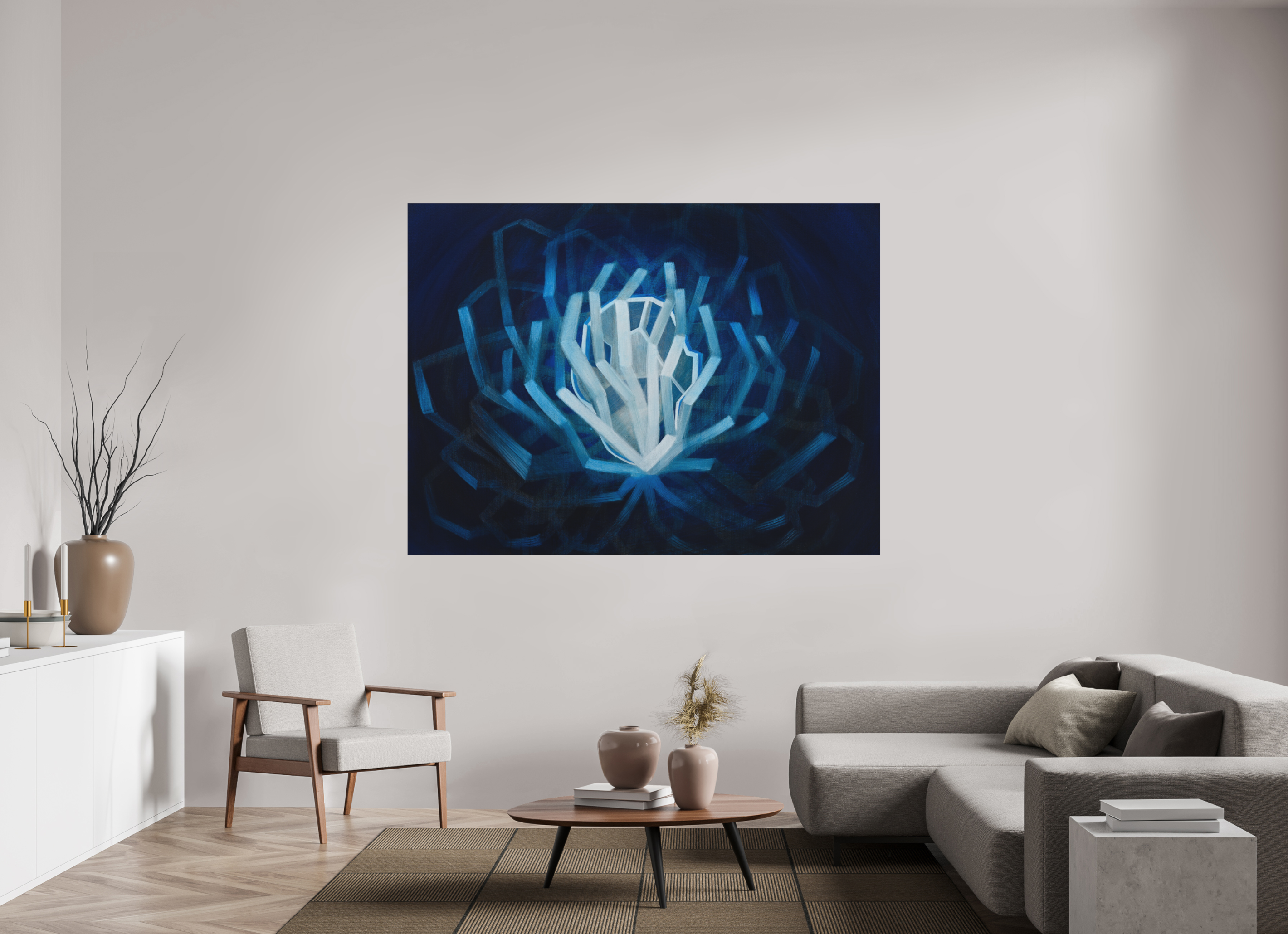 188,2 x 140 cm, Fine Art Pigmentdruck hinter Acrylglas Varianten des selbst