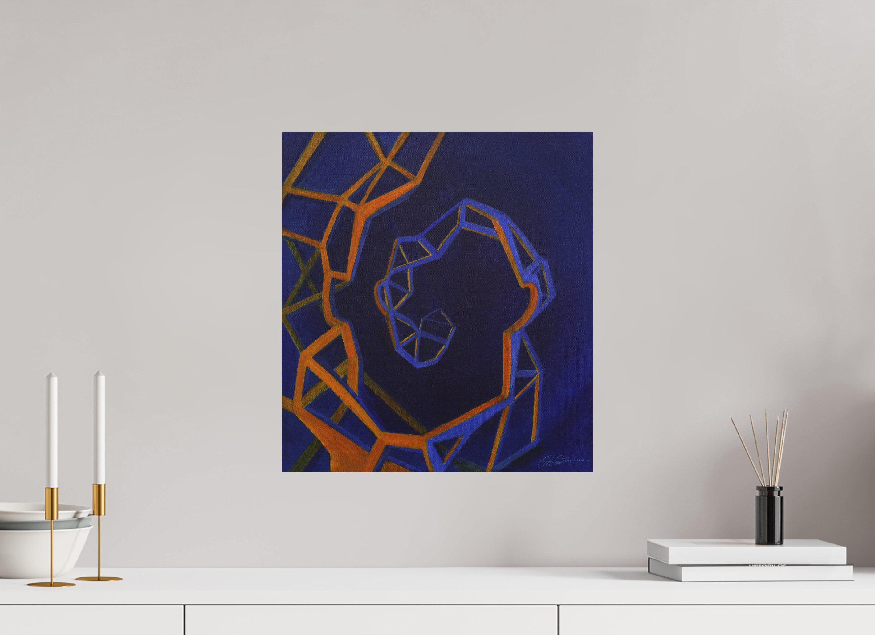 40 x 43,7 cm, Alu-Dibond mit Aufhängung Evolution – Spirale des Selbst