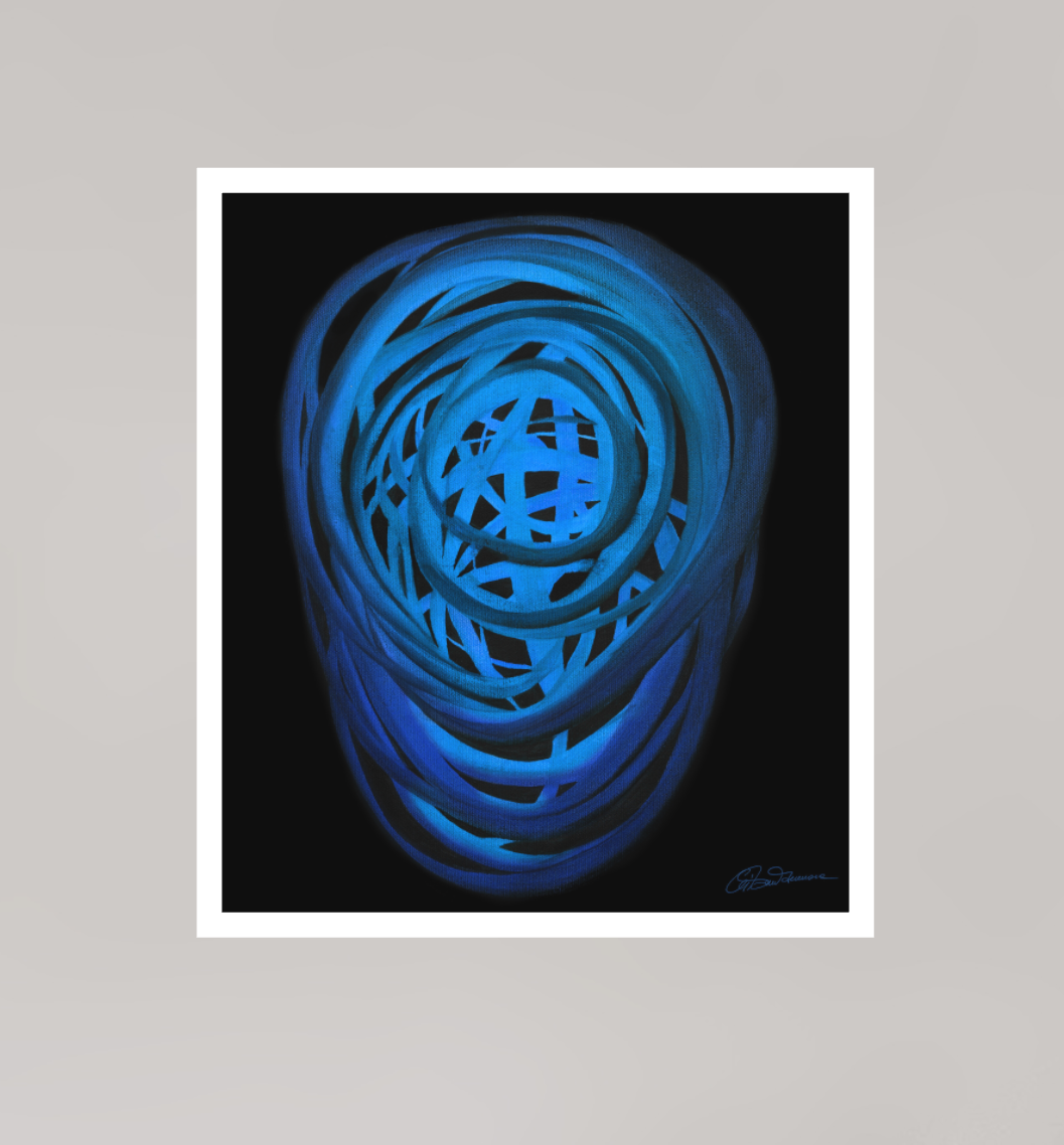 25 x 28,7 cm, Papier ohne Rahmen Wasser | Winter