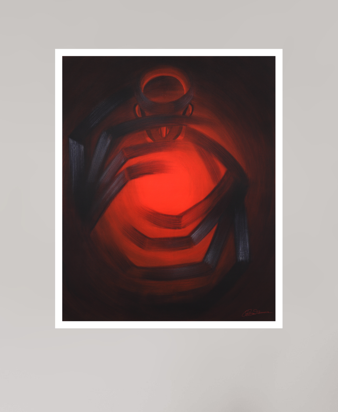 30 x 37,3 cm, Papier ohne Rahmen Der Feuerweber