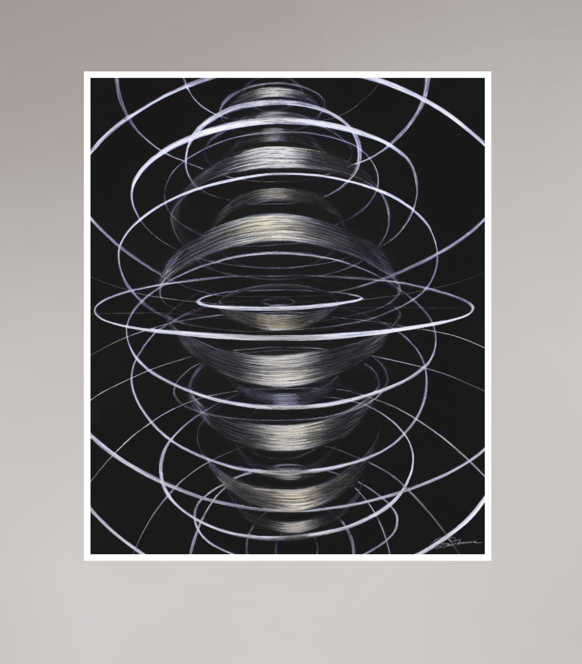 60 x 72,5 cm, Papier ohne Rahmen Schwingung