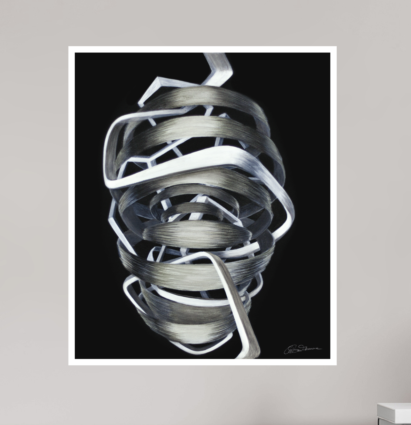 40 x 48 cm, Papier ohne Rahmen Architektur des Bewusstseins - Innerer Pfad