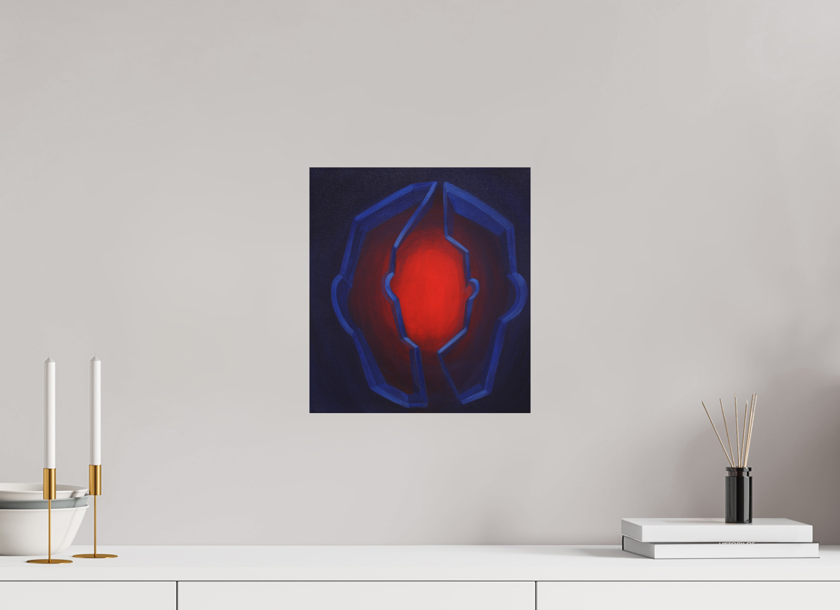 30 x 33,3 cm, Fine Art Print ohne Rahmen Selbst-Bild. Innerer Kern