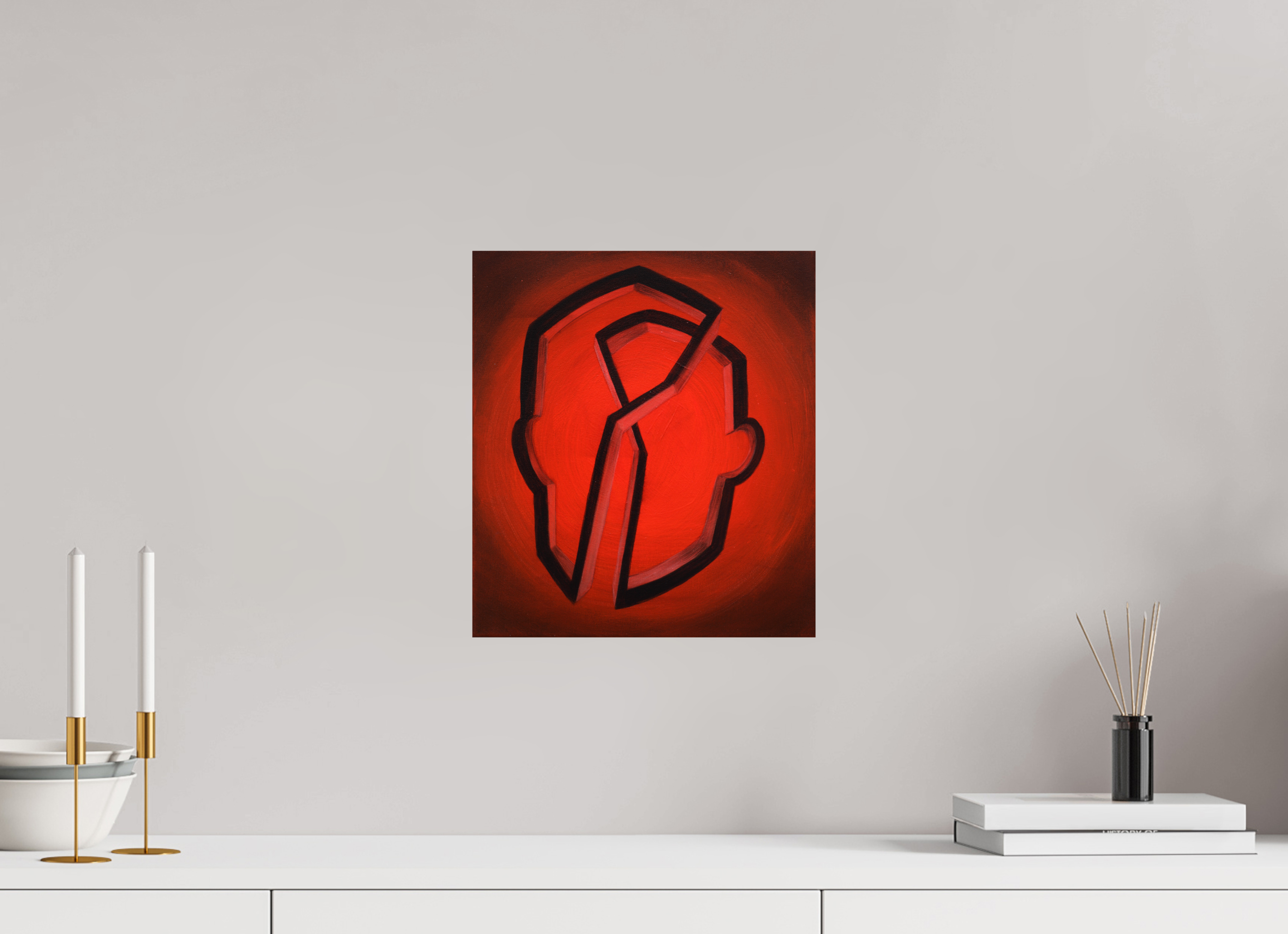 30 x 33,8 cm, Fine Art Print auf Metal Geistige Architektur arbeitstitel