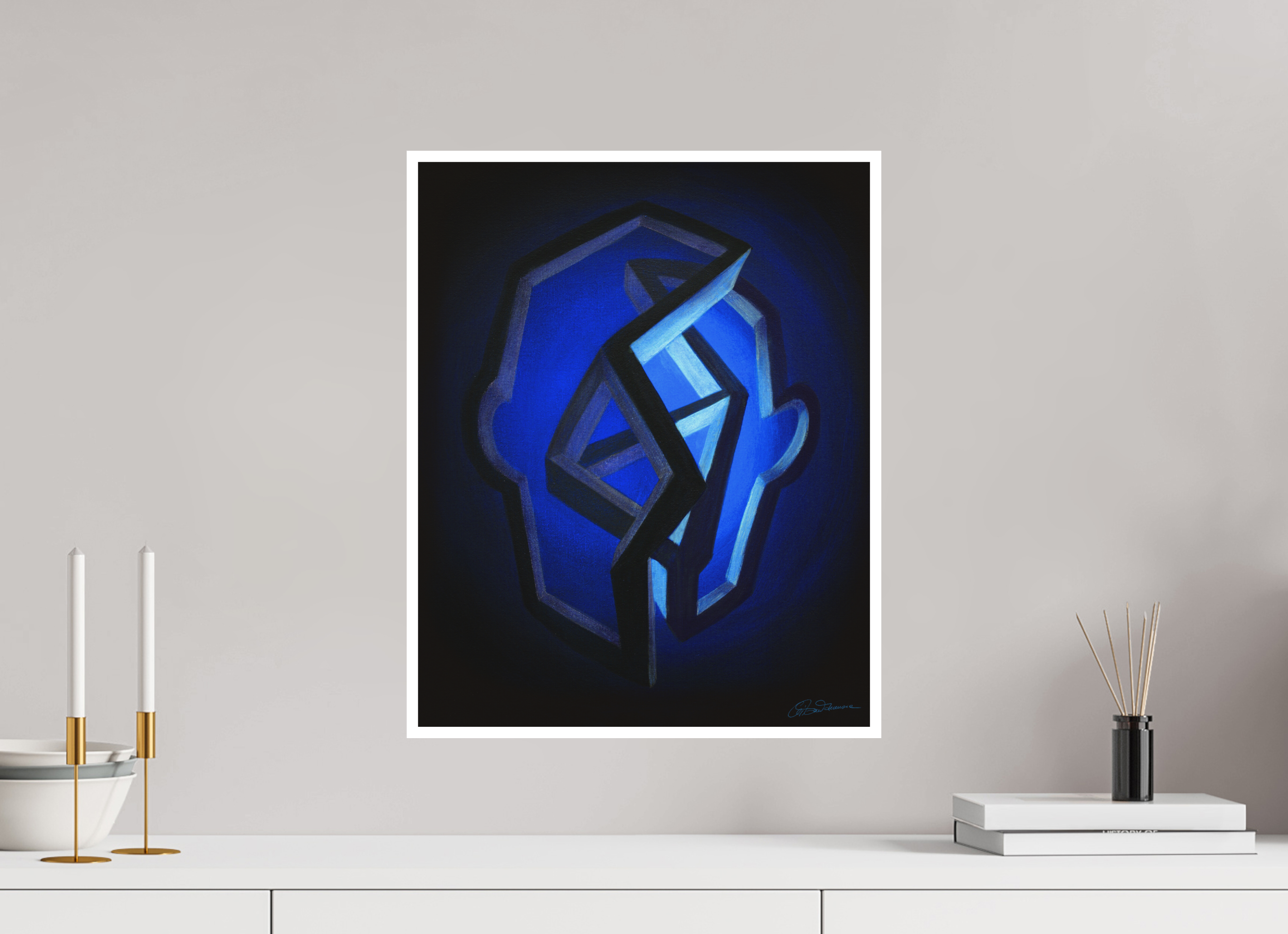 40 x 50 cm, Papier ohne Rahmen Winterlicht