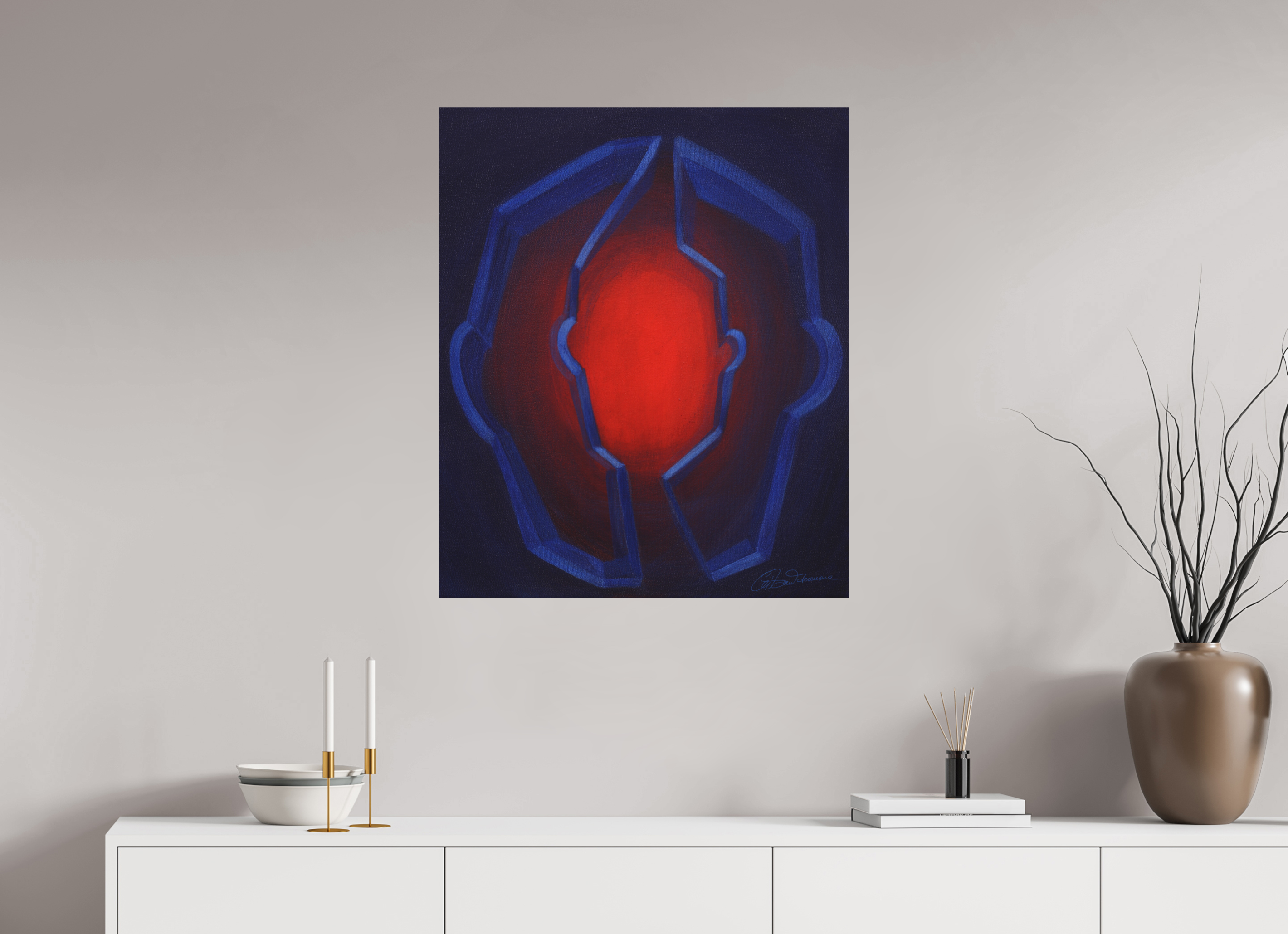 70 x 84 cm, Alu-Dibond-Druck mit Aufhängung Inneres Kind