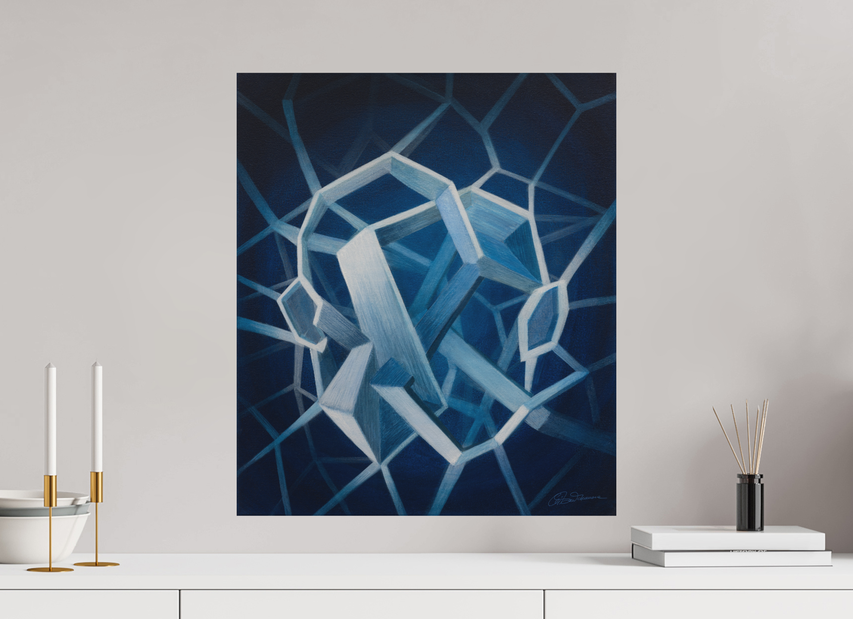 50 x 58,3 cm, Alu-Dibond mit Aufhängung Architektur der Zweisamkeit