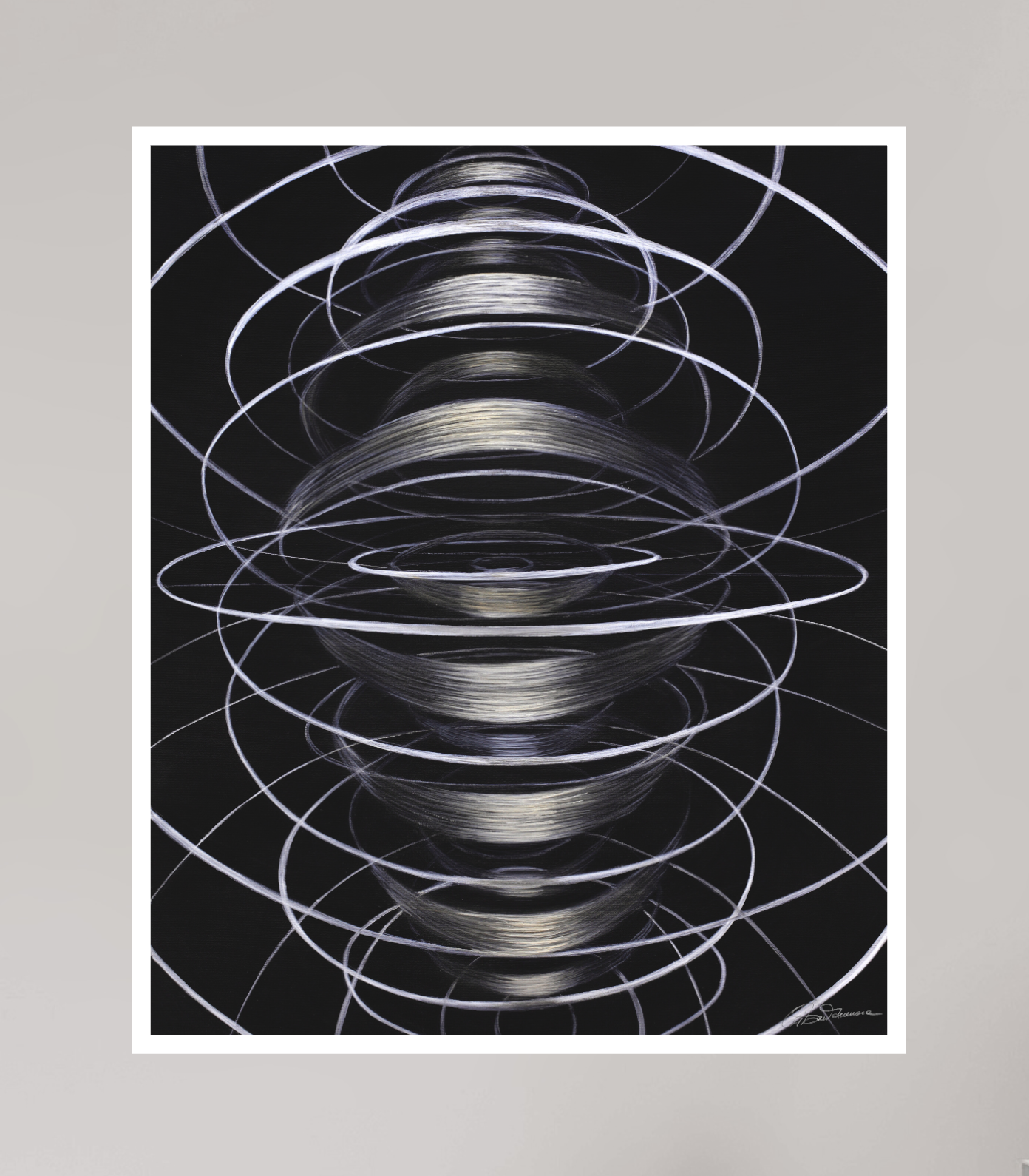 40 x 48,3 cm, Papier ohne Rahmen Schwingung