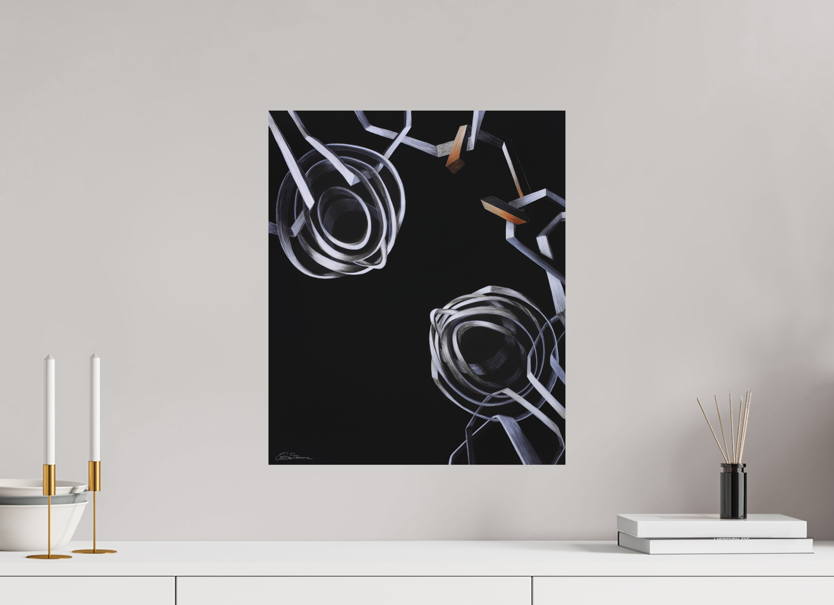 40 x 47,7 cm, Alu-Dibond mit Aufhängung Lösung