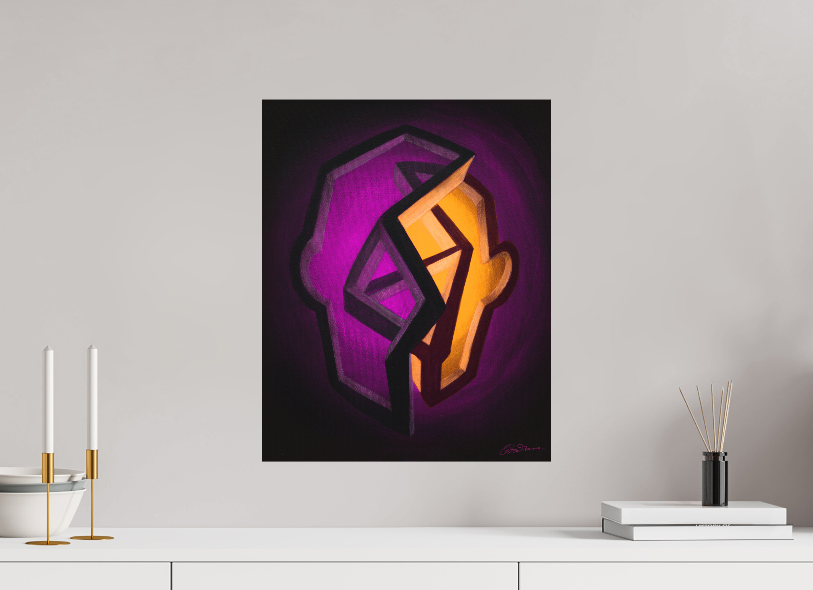 40 x 50 cm, Alu-Dibond mit Aufhängung Blütezeit – Übergang in die Fülle