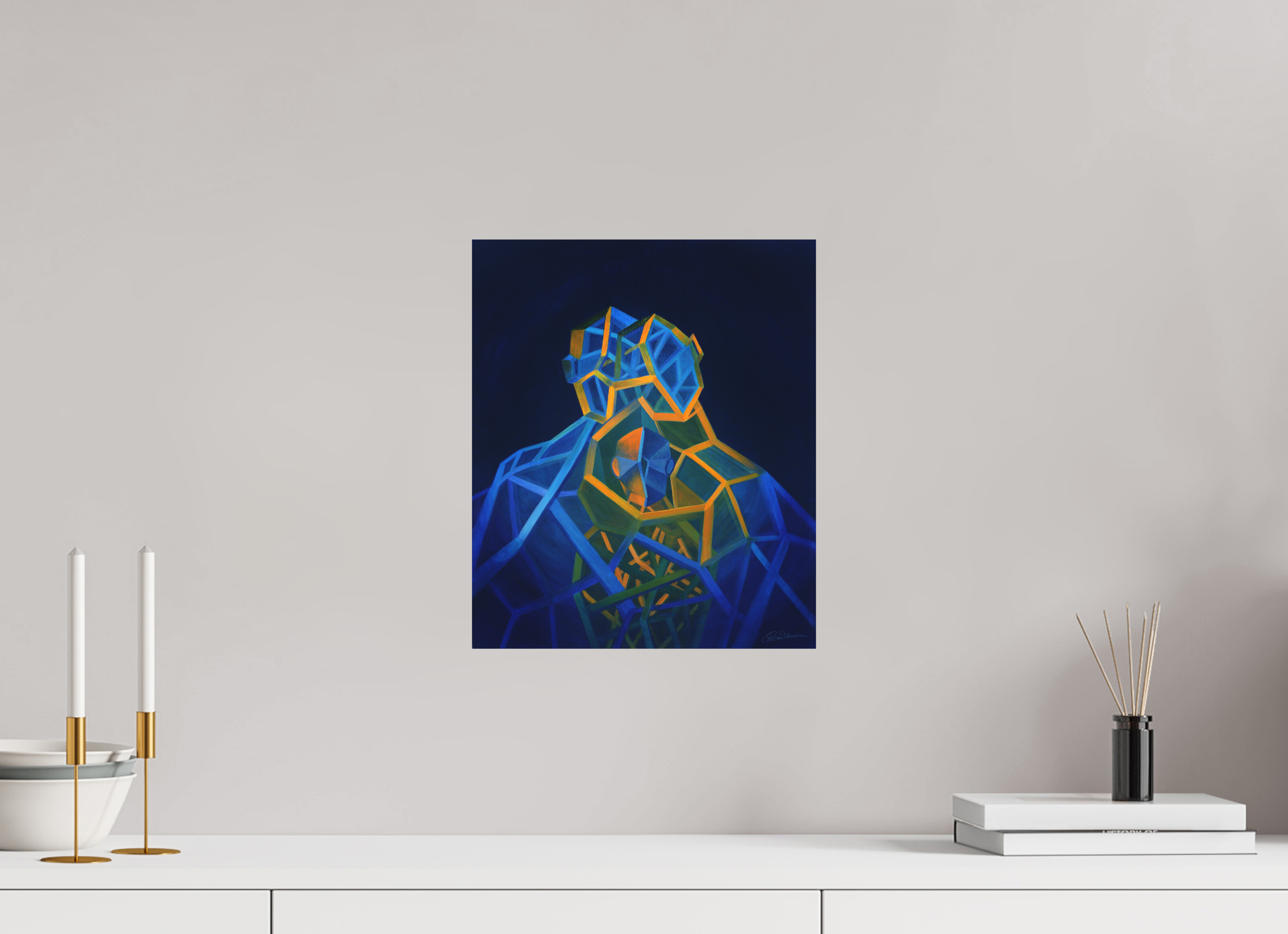 30 x 35,7 cm, Alu-Dibond mit Aufhängung Trinität – Eltern Kind