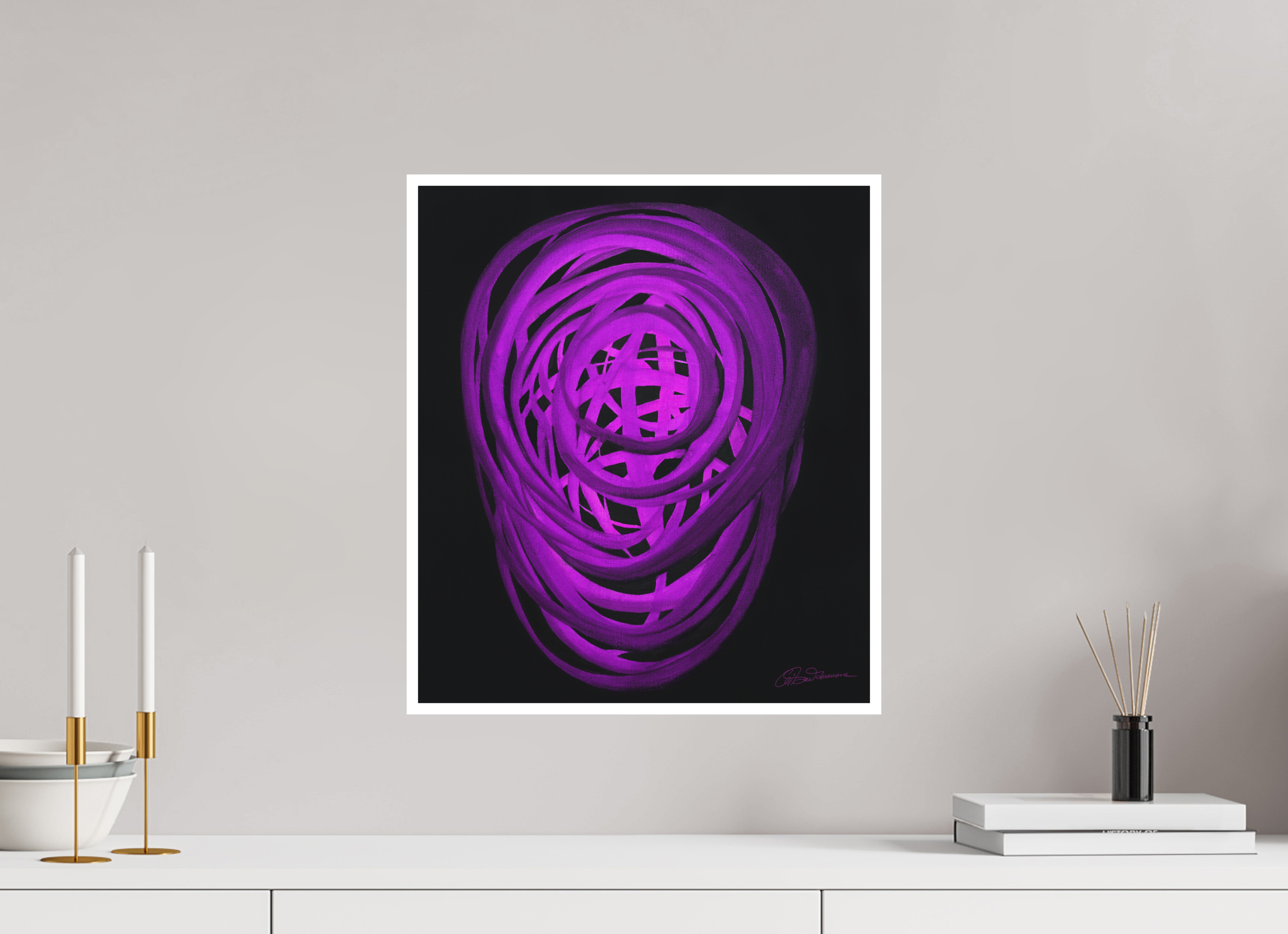 40 x 45,8 cm, Papier ohne Rahmen Äther | Ursprung aller Form