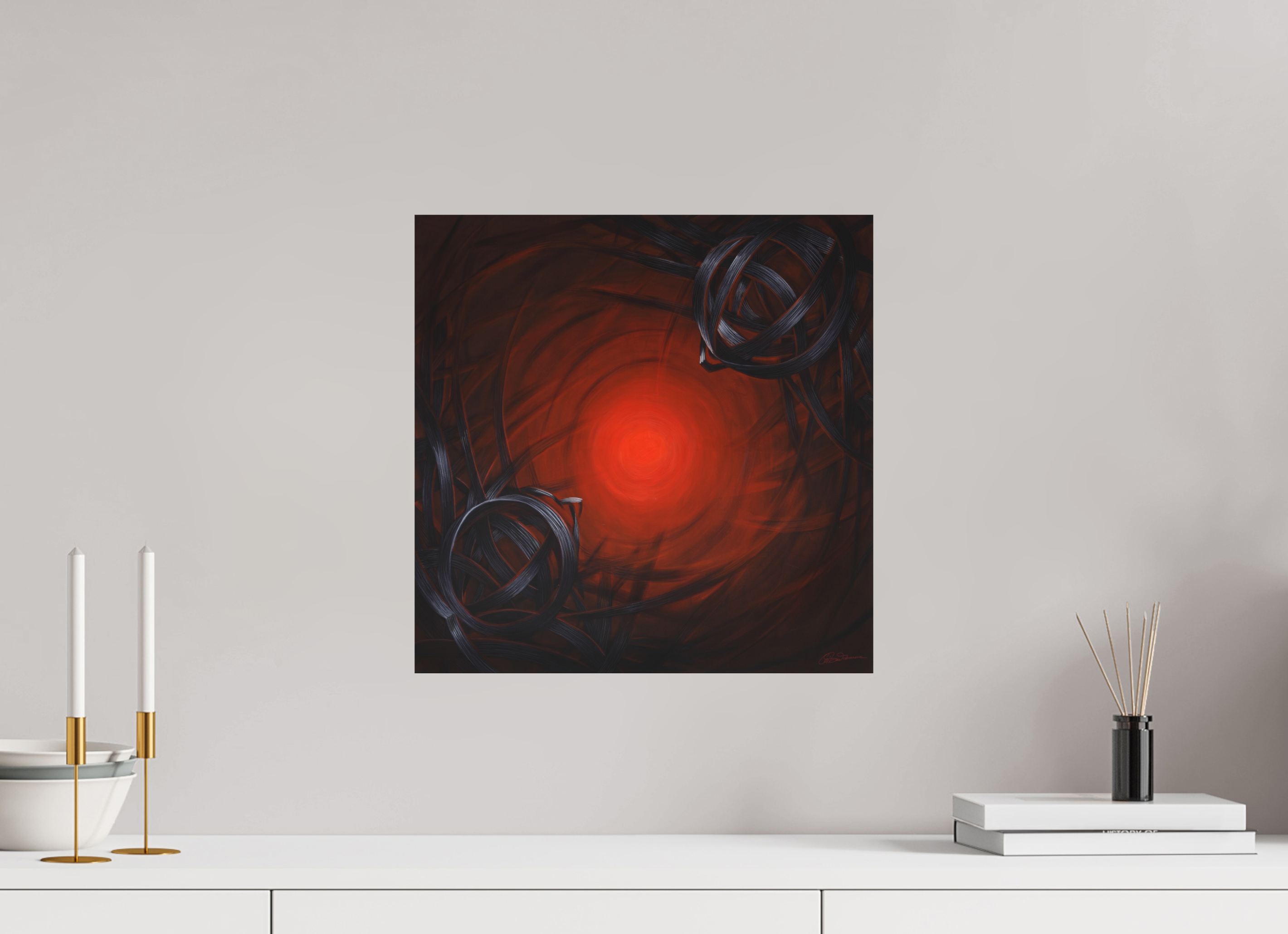 40 x 40 cm, Alu-Dibond mit Aufhängung Lichtbildner