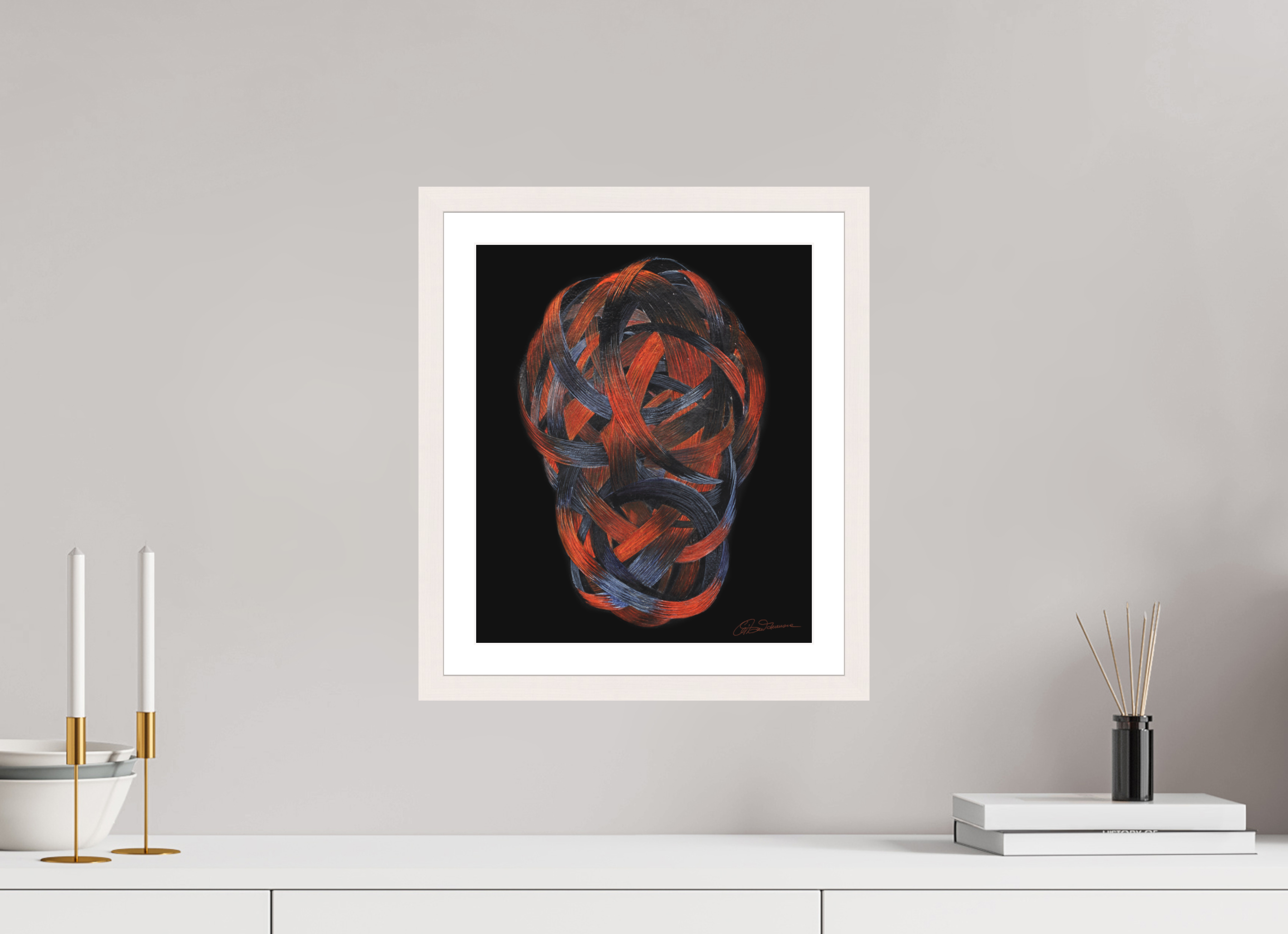 30 x 35,4 cm, Papier mit Holzrahmen, weiß Elementarwersen