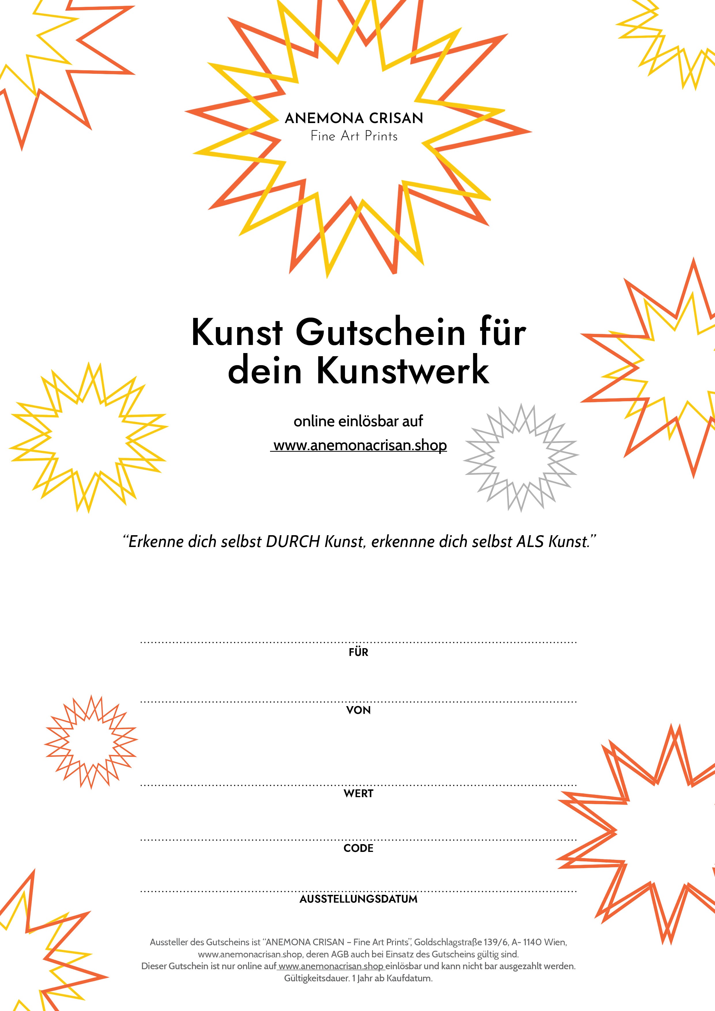 Gift voucher