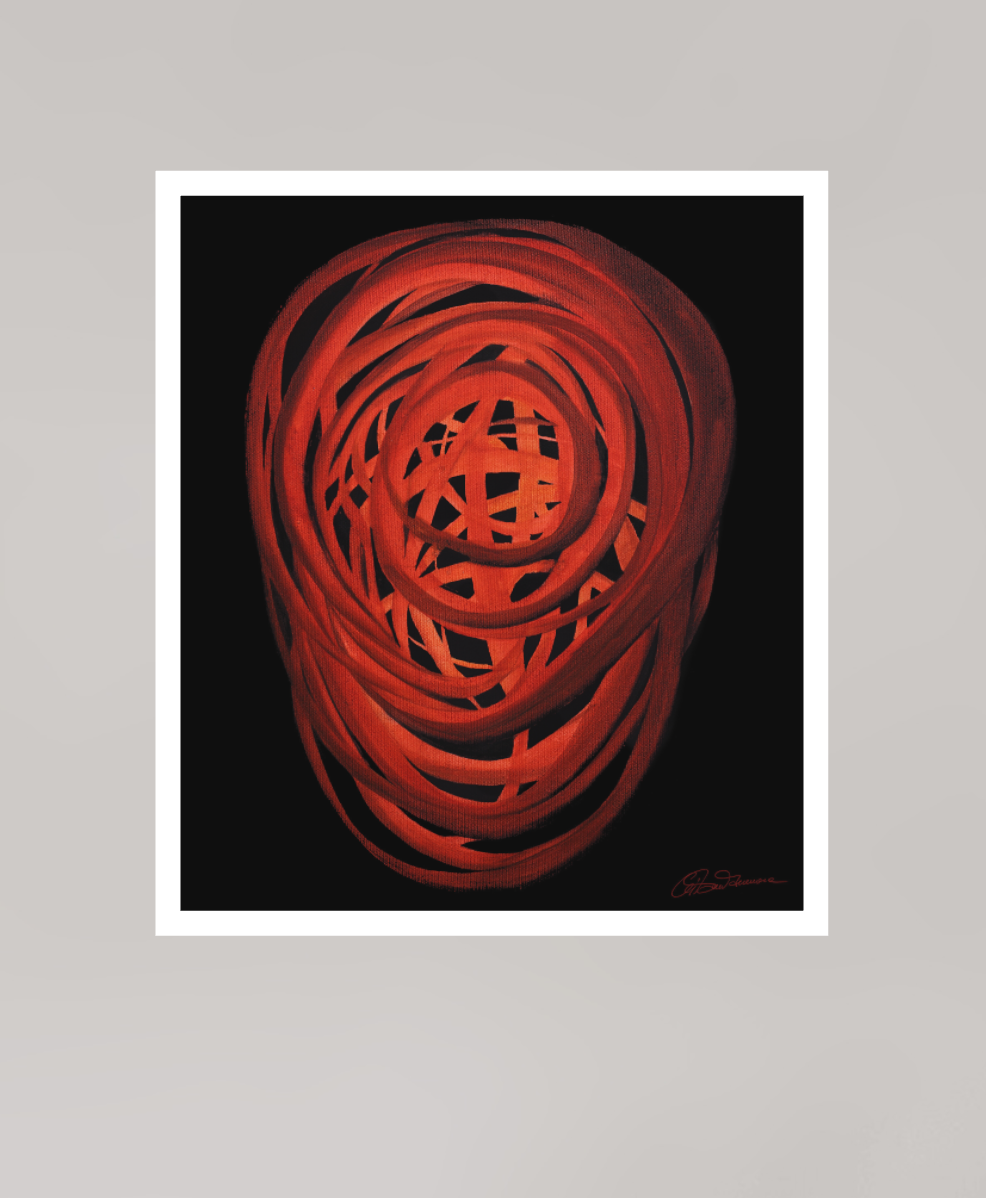 25 x 28,7 cm, Papier ohne Rahmen Innere Spirale