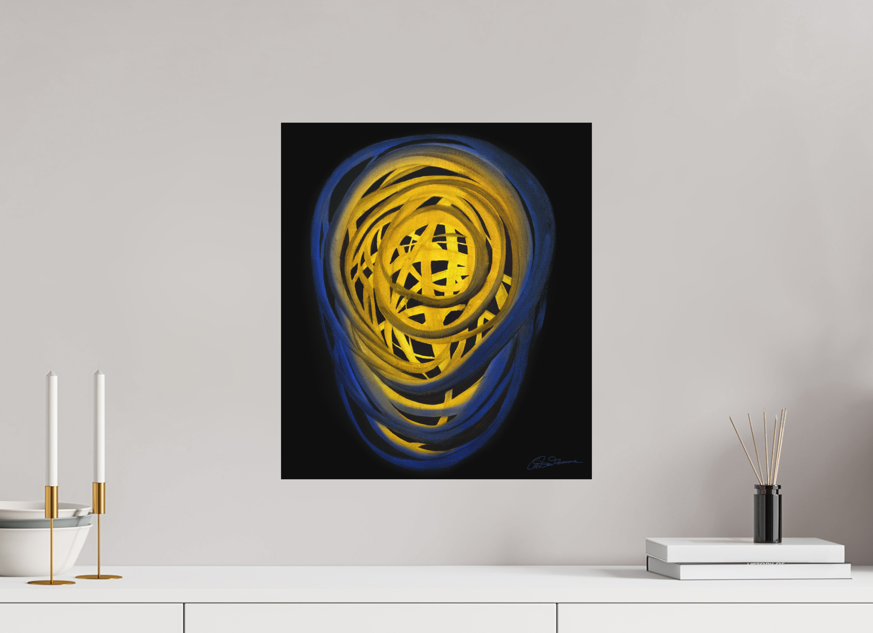 40 x 45,9 cm, Alu-Dibond mit Aufhängung Erde & Wasser | Frühsommer