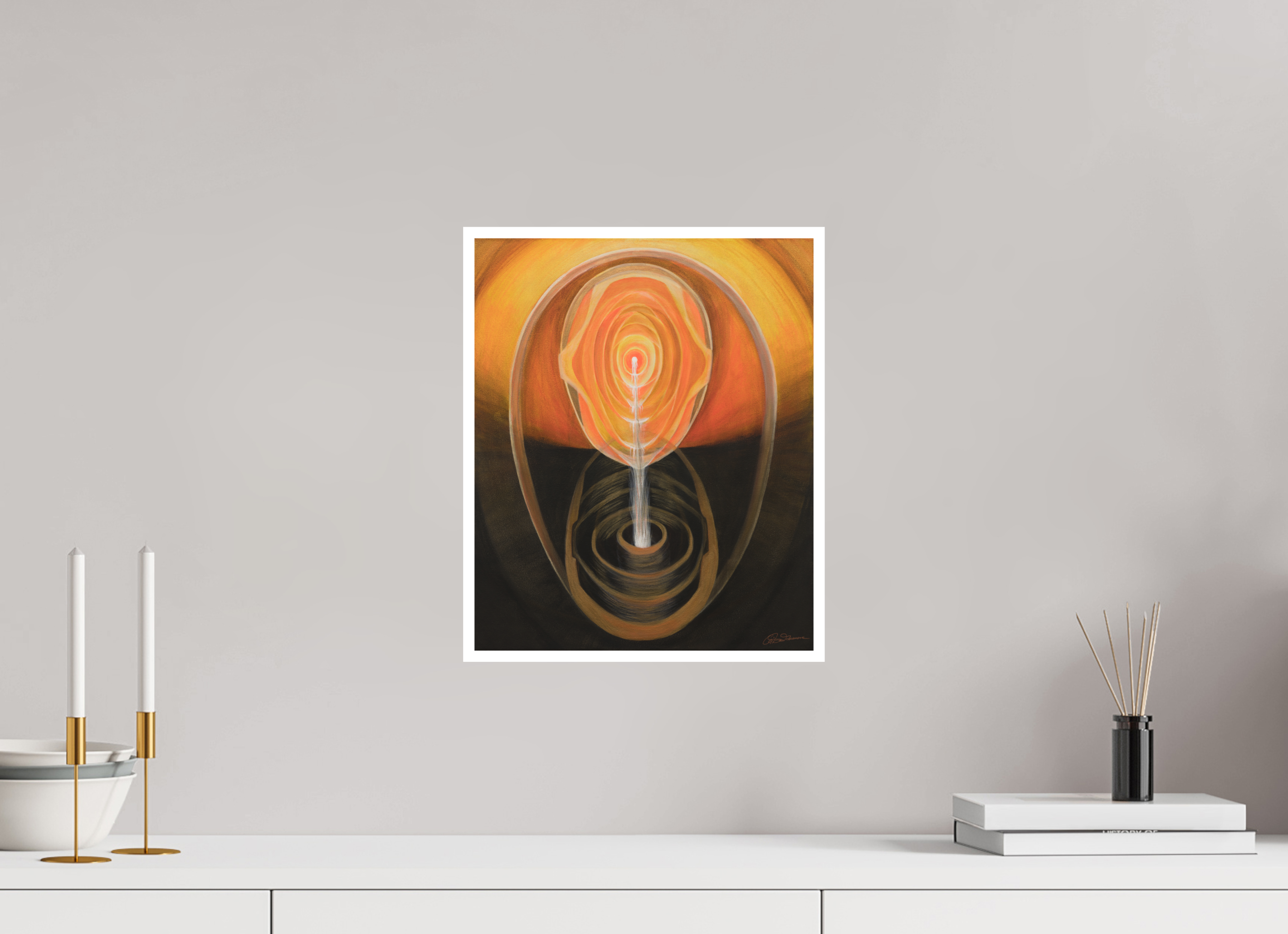 30 x 36,5 cm, Papier ohne Rahmen Essenz & Präsenz – die inneren Quellen