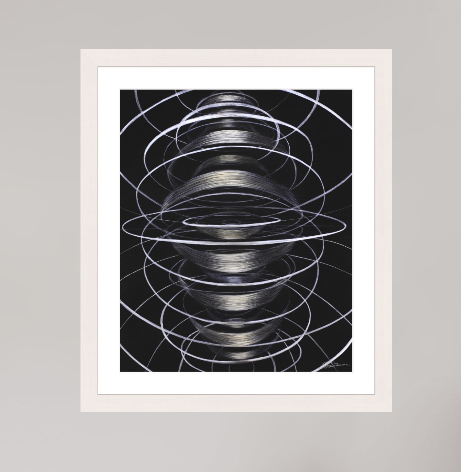 30 x 36,3 cm, Druck auf Papier gerahmt Schwingung