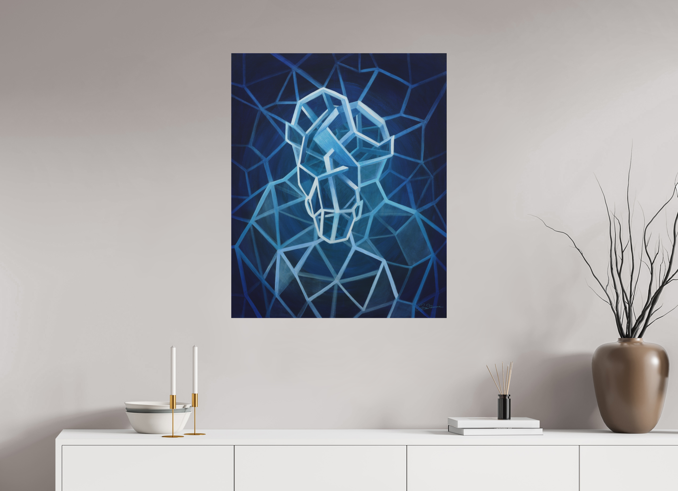 70 x 86,2 cm, Alu-Dibond mit Aufhängung Familienfeld