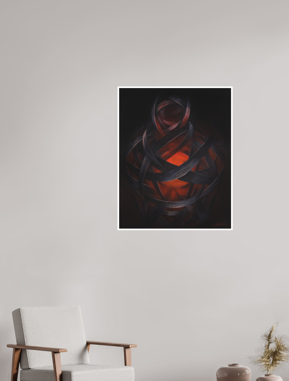 70 x 87,8 cm, Kunstdruck auf Papier ohne Rahmen Lucifera – Lichträgerin