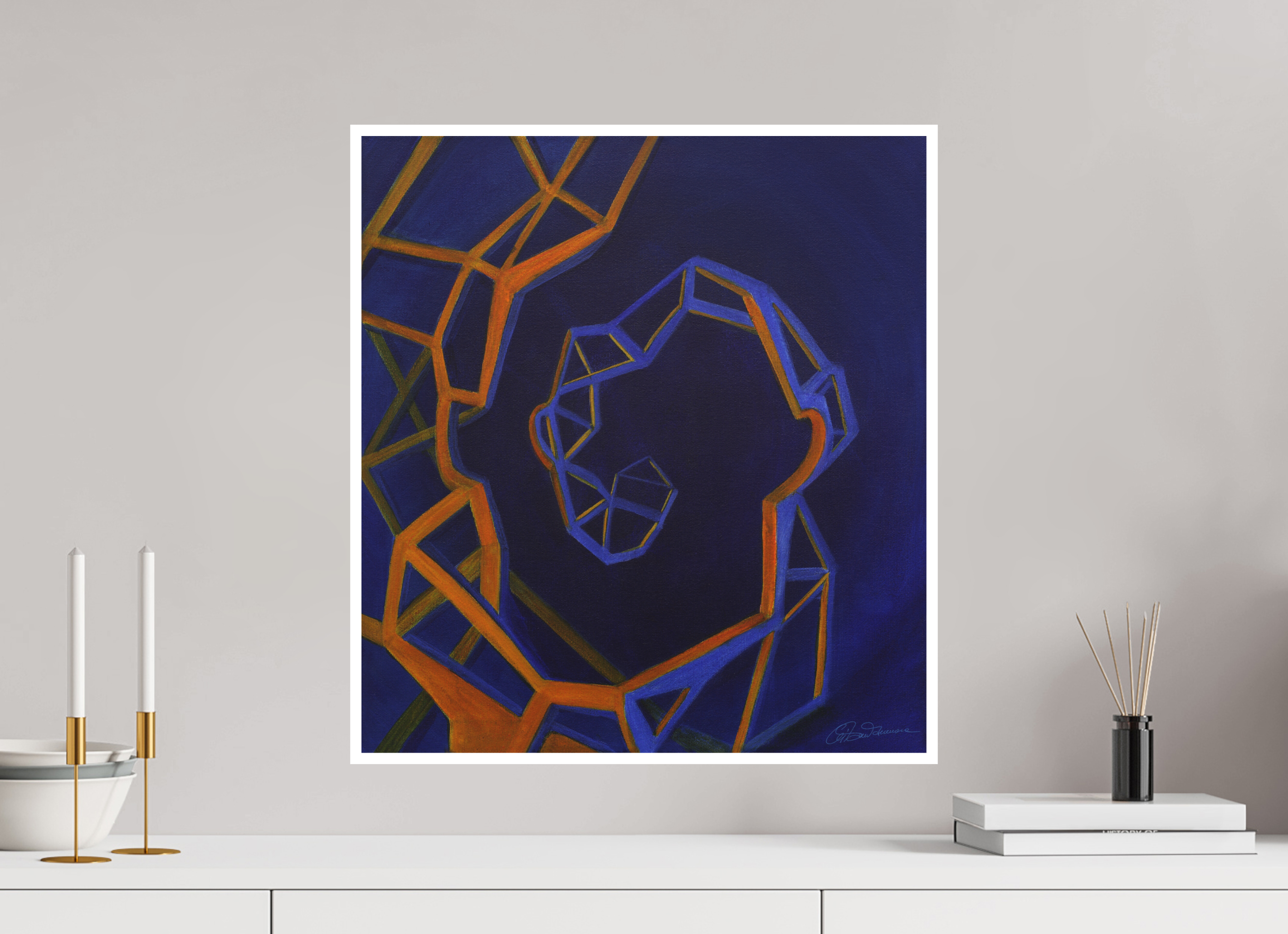 50 x 54,6 cm, Papier ohne Rahmen Evolution – Spirale des Selbst