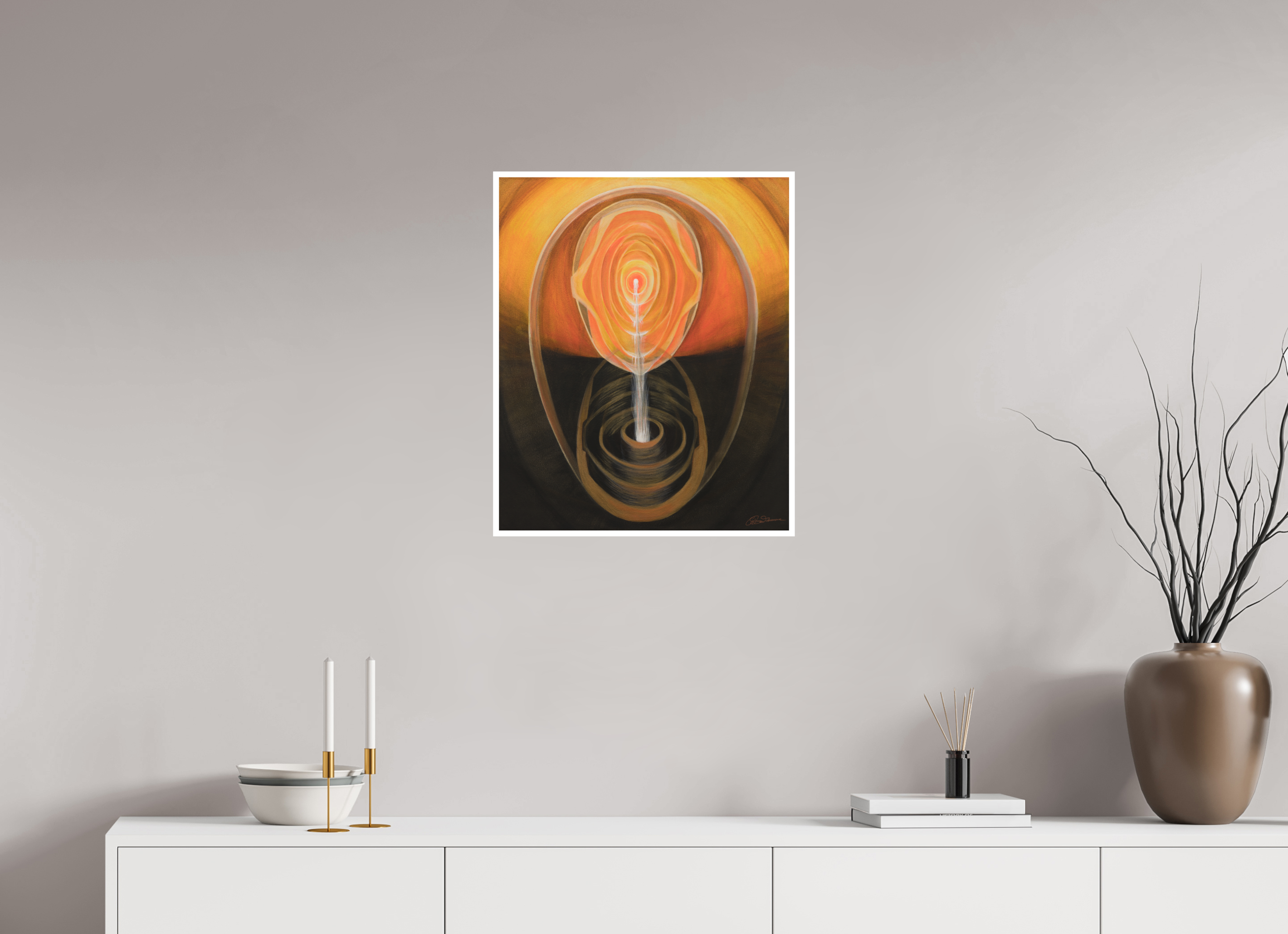 50 x 60,9 cm, Papier ohne Rahmen Essenz & Präsenz – die inneren Quellen