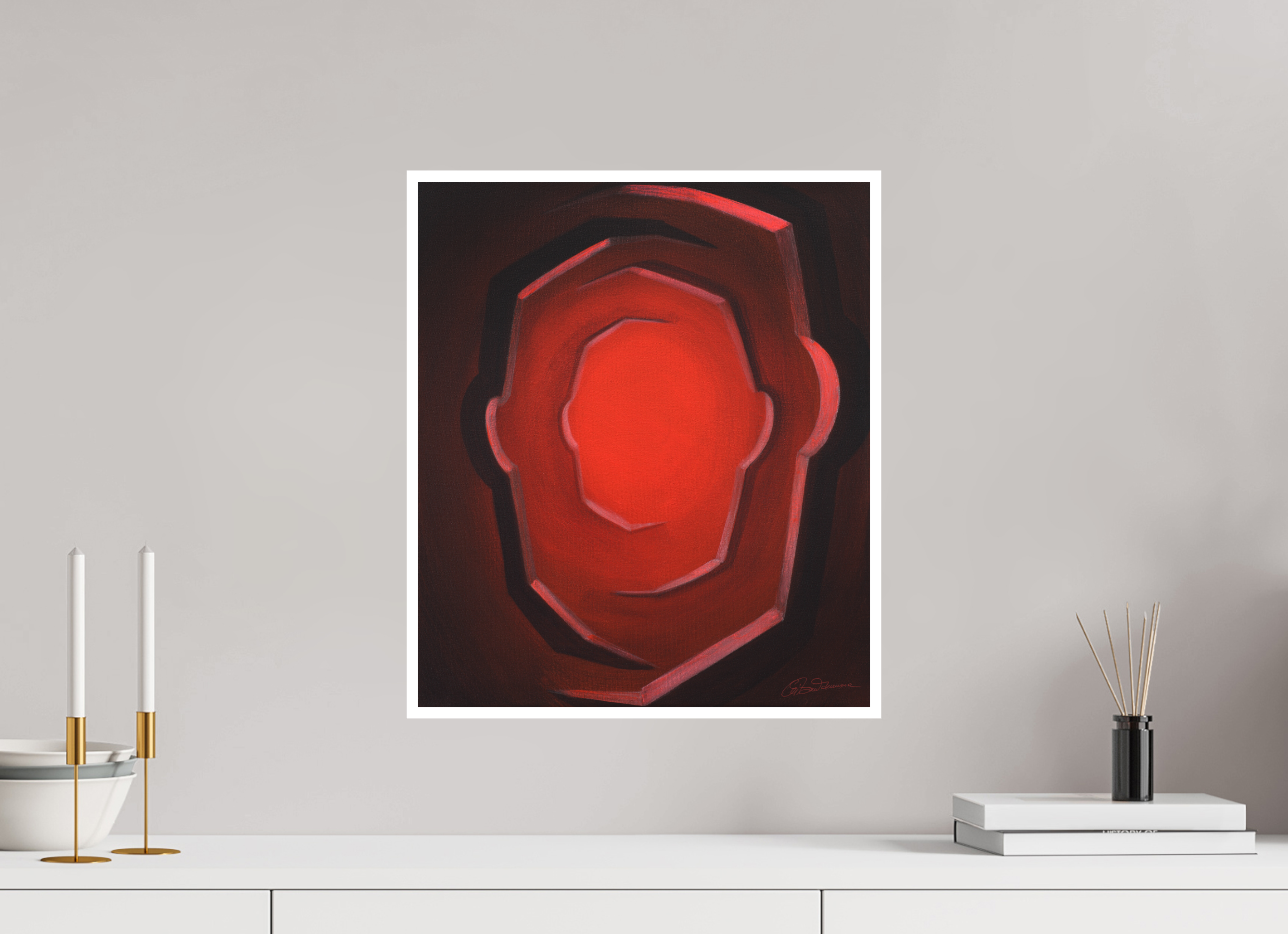 40 x 46,5 cm, Papier ohne Rahmen Ich war, ich bin, ich werde sein