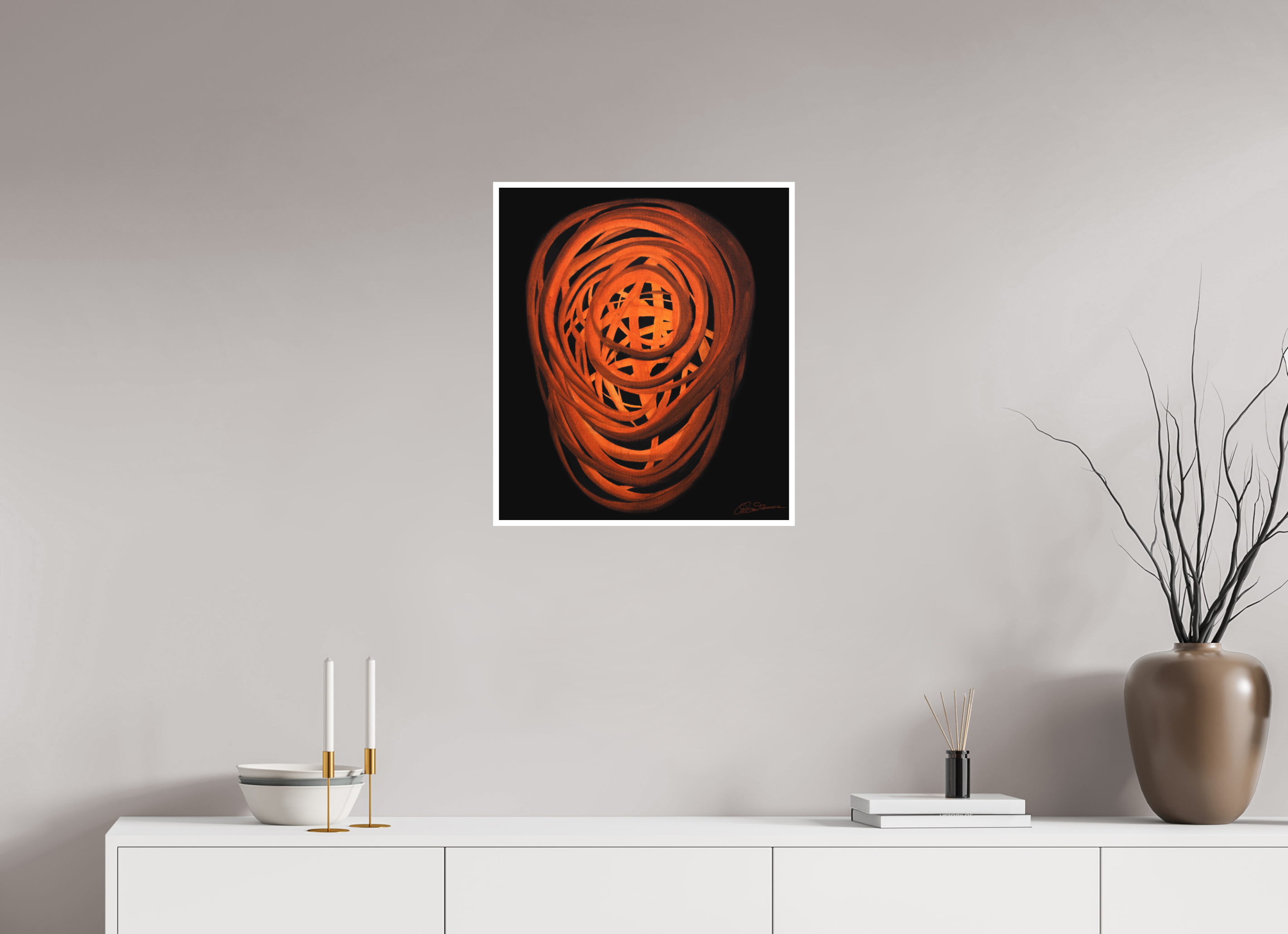 50 x 57,3 cm, Papier ohne Rahmen Glut | Indian Summer