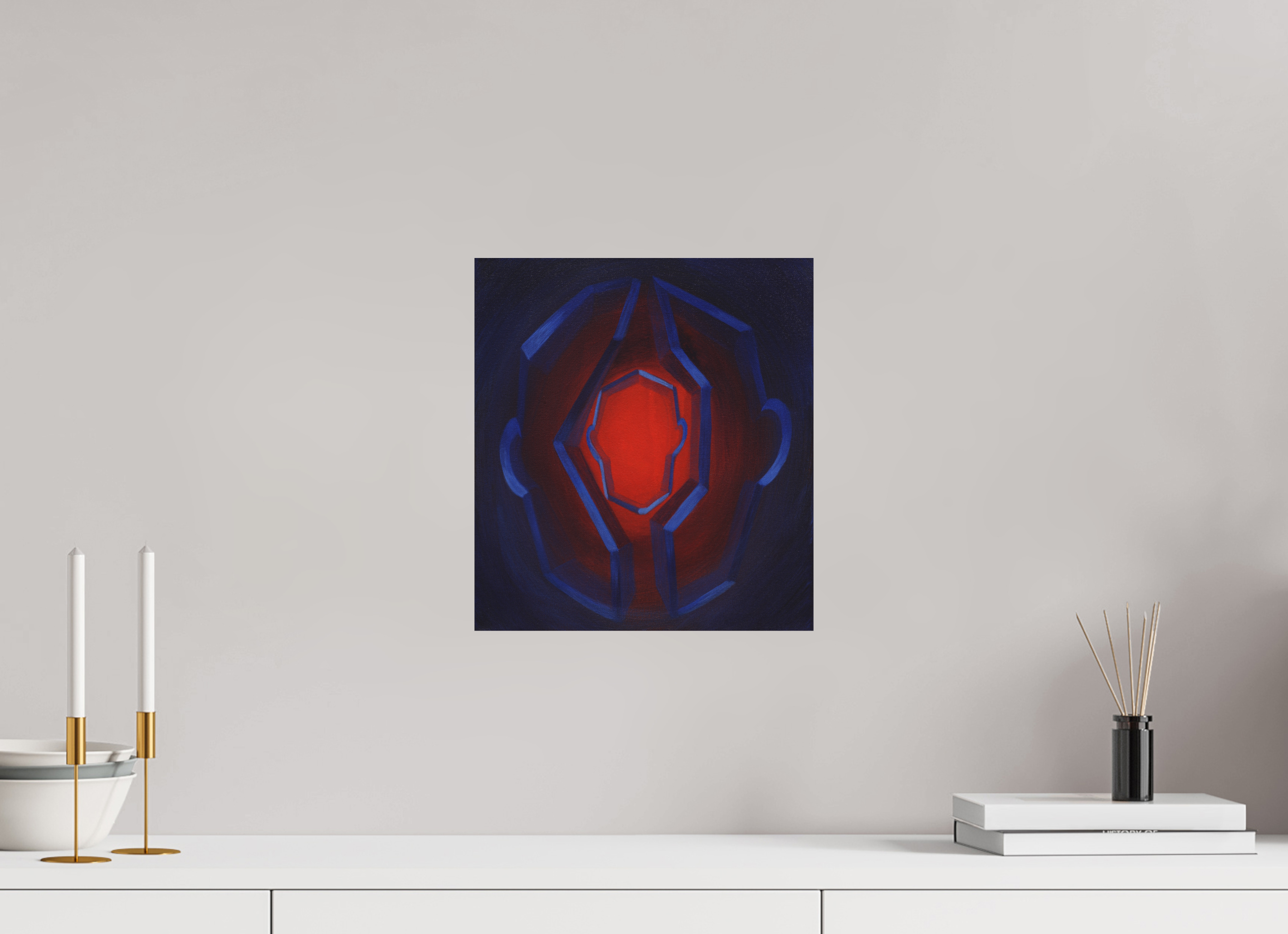 30 x 33 cm, Fine Art Print ohne Rahmen Selbst-Bild. Innerer Übergang