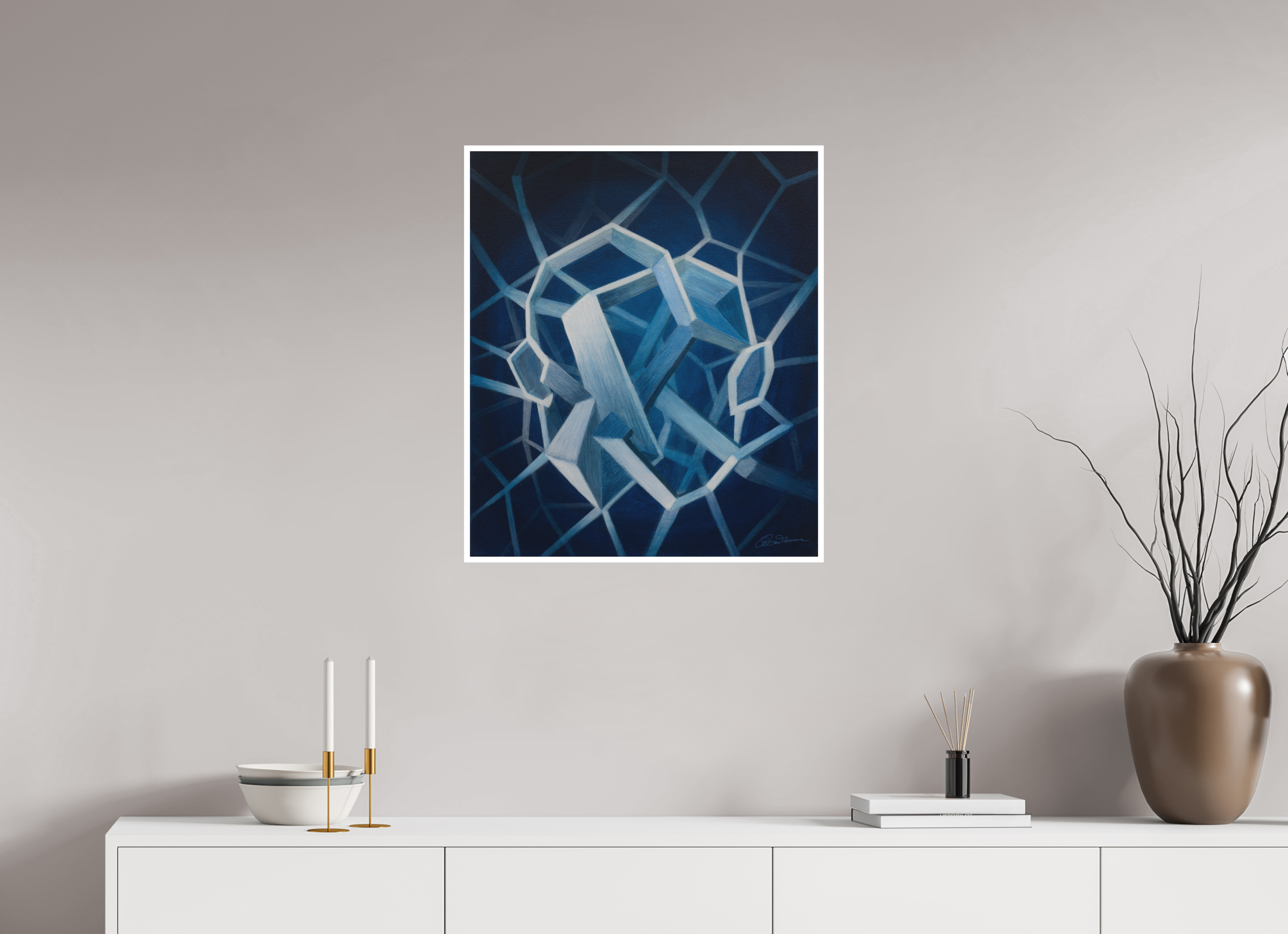 60 x 69,9 cm, Papier ohne Rahmen Architektur der Zweisamkeit